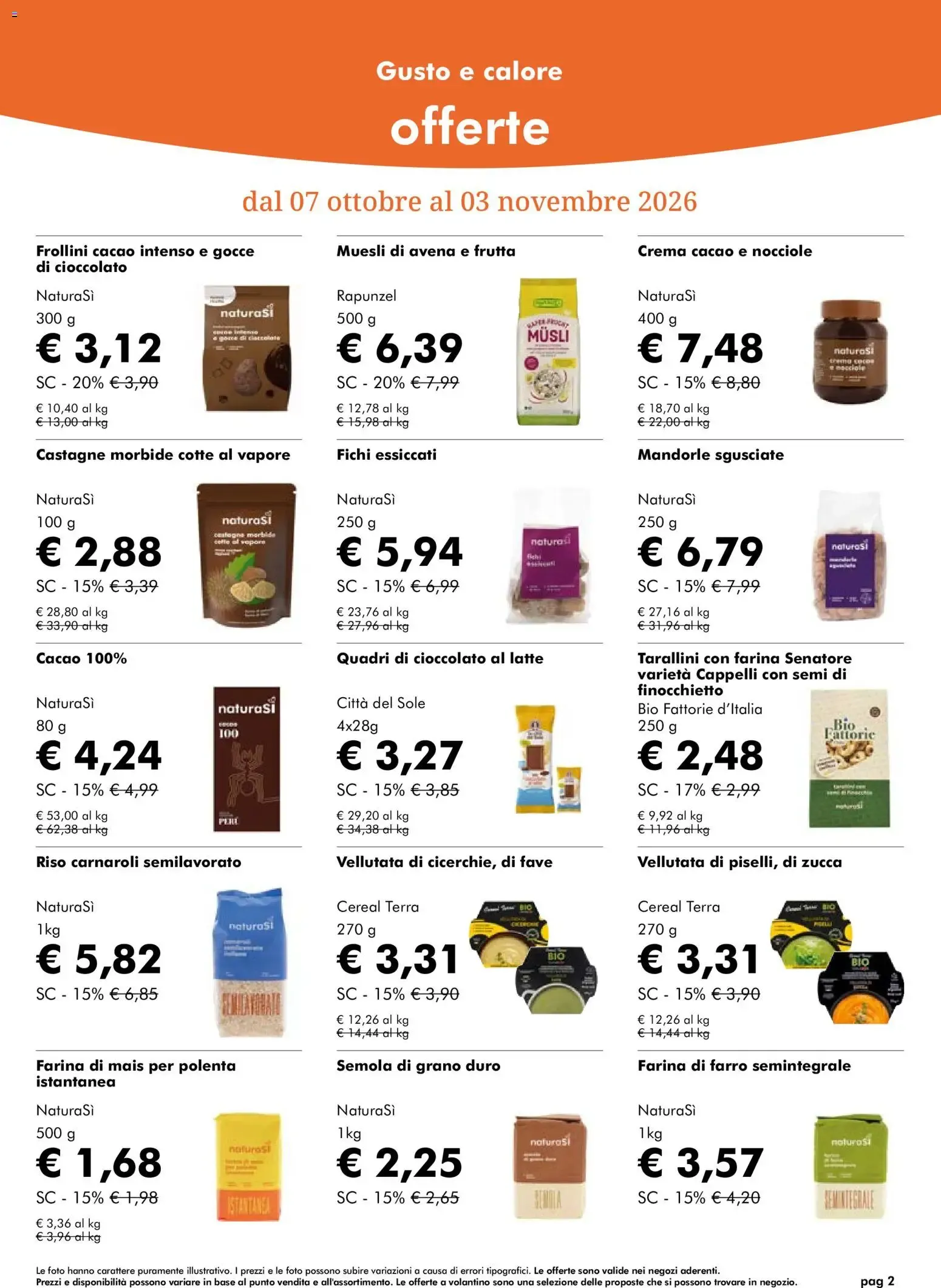 Nuovo Natura Sì volantino dal 07/10/2026 > offerte anteprima 🛍️ da 7 ottobre a 3 novembre di 2026 - Pagina del volantino 2