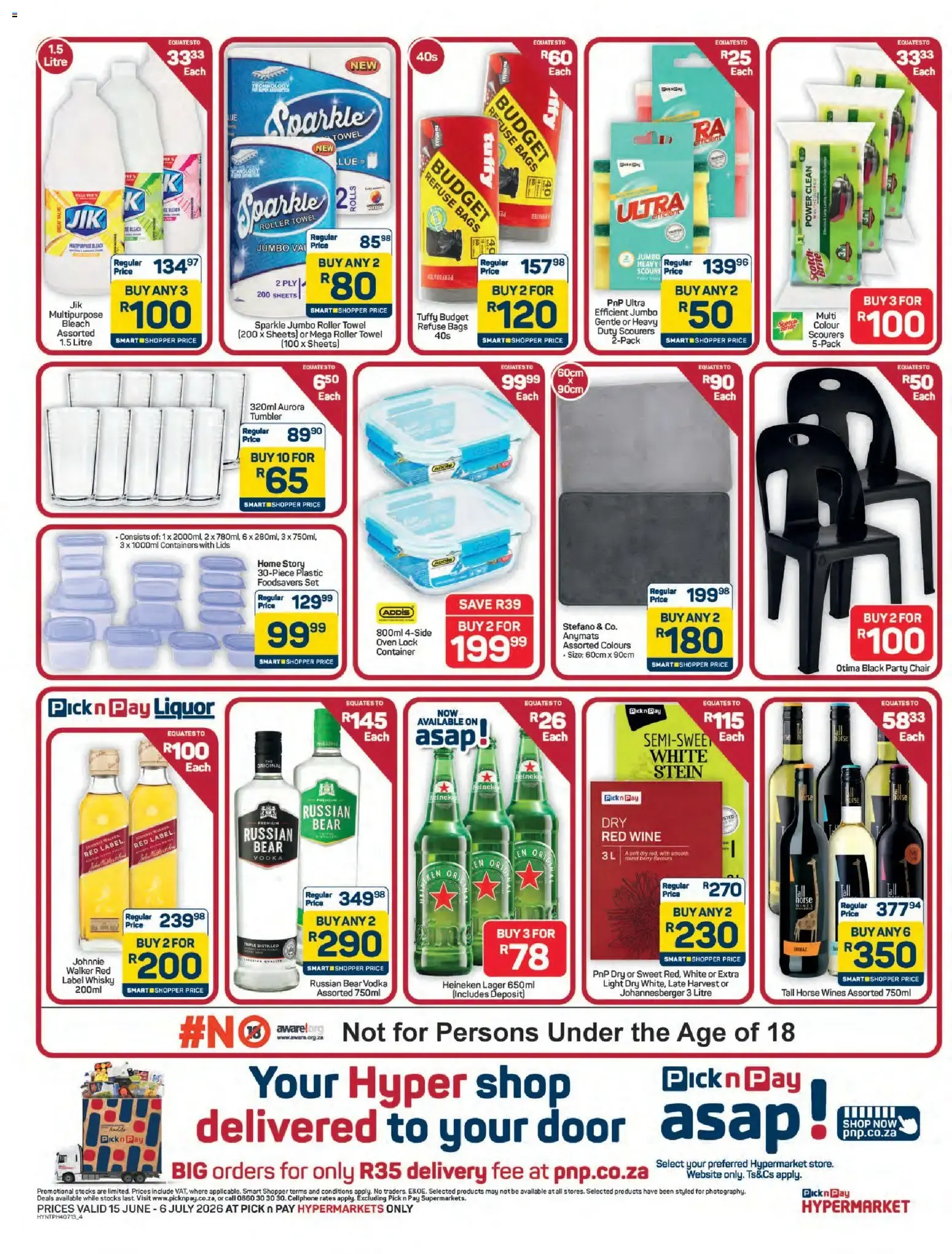 Pick n Pay - Hypermarket Bulk Specials (15/06/2026 - 06/07/2026) Online from 15 June to 6 July 2026 - Catalogue Page 4