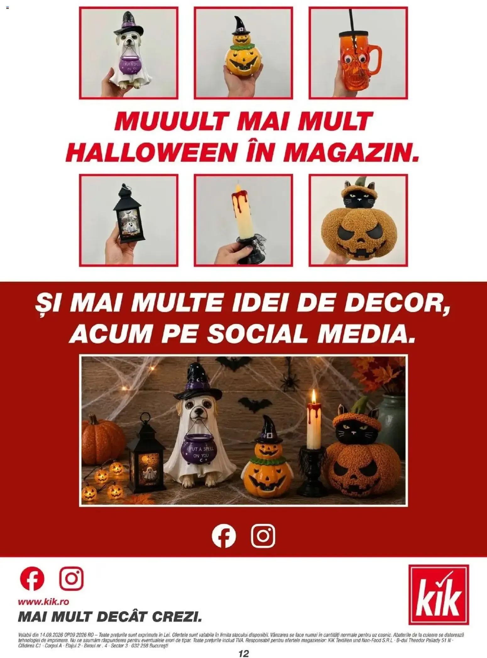 Catalog Kik - Más para otoño y para momentos especiales de la 14 septembrie până la 20 septembrie 2026 - Revista Pagina 12