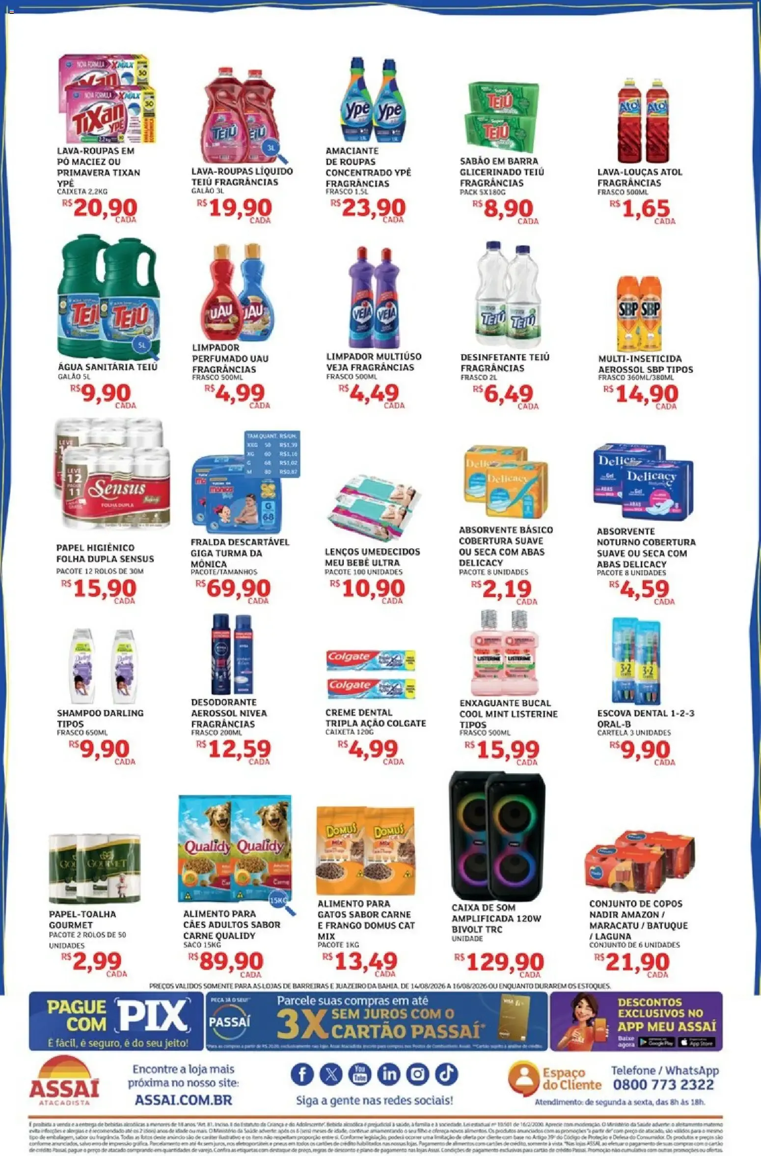 Encarte de Assaí Atacadista - Giro da Economia 14 de agosto até 16 de agosto 2026 - Pagina 4
