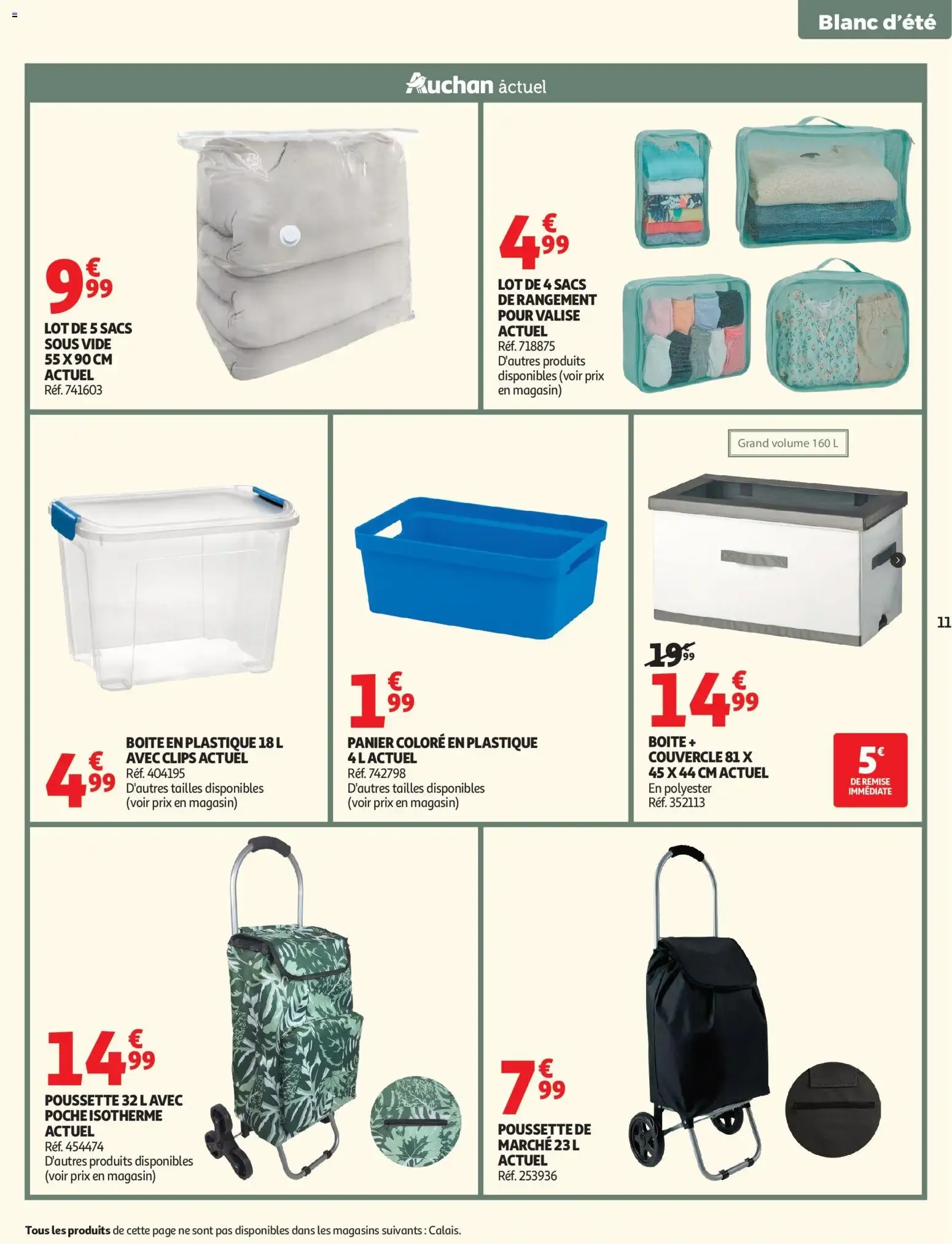 Auchan Linge de maison & déco à partir du 02/06/2026 - promo en ligne du 2 juin au 14 juin 2026 - Catalogue page 11
