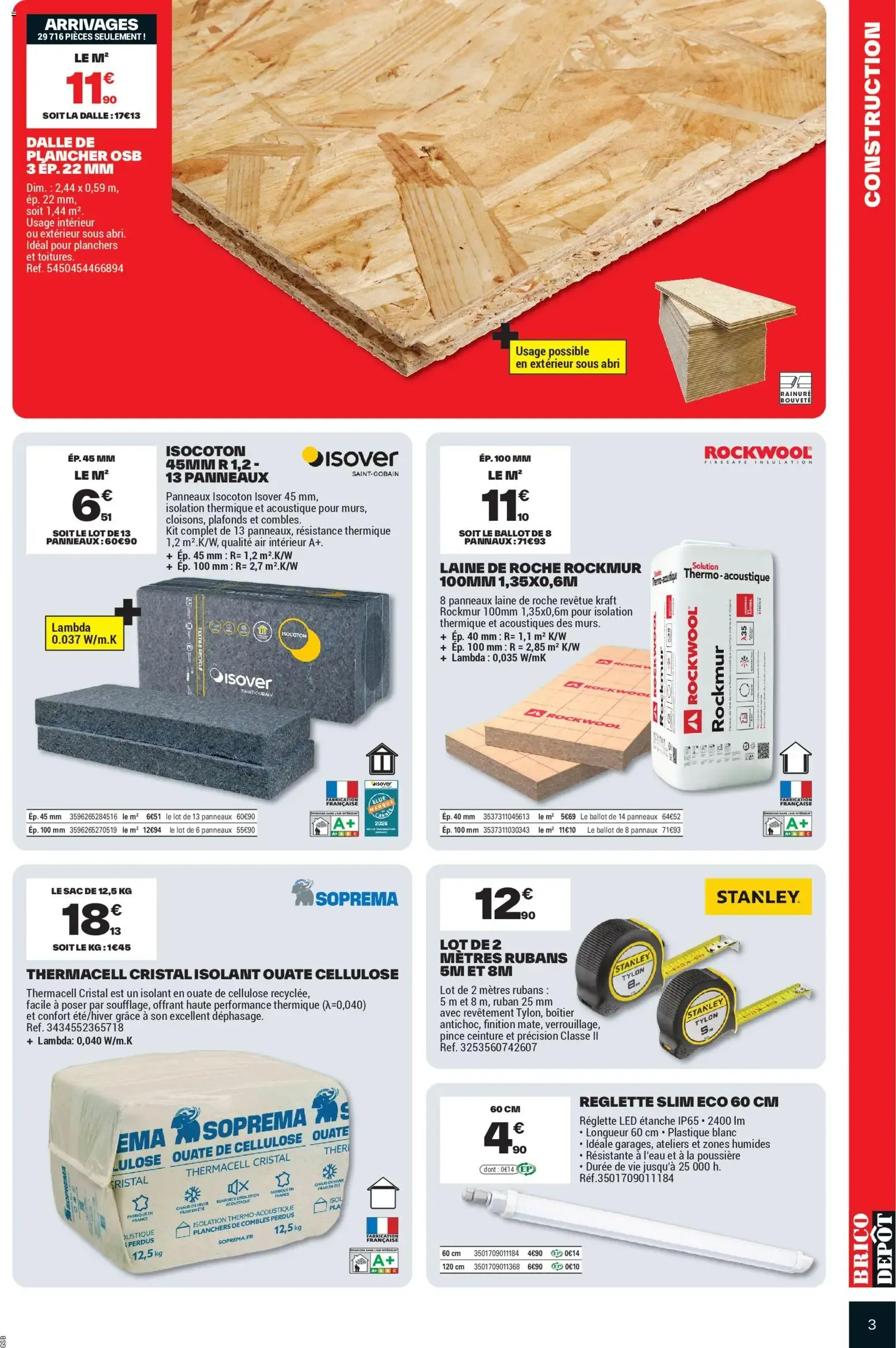 Prix Dépôt Spécial Chauffage Isolation du 9 octobre au 22 octobre 2026 - Catalogue page 3