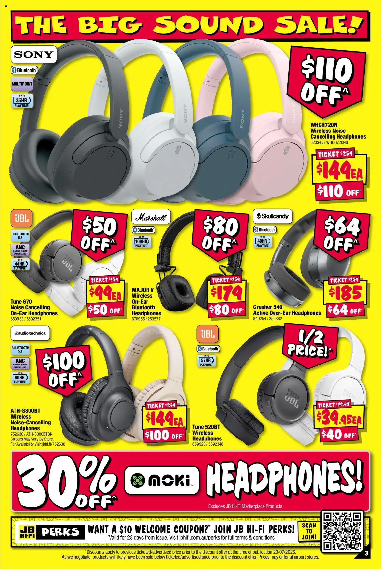 JB Hi-Fi The Big Sound Sale - 30/07/2026 > weekly / monthly specials - Catalogue valid from 30 July to 12 August 2026 - page 3