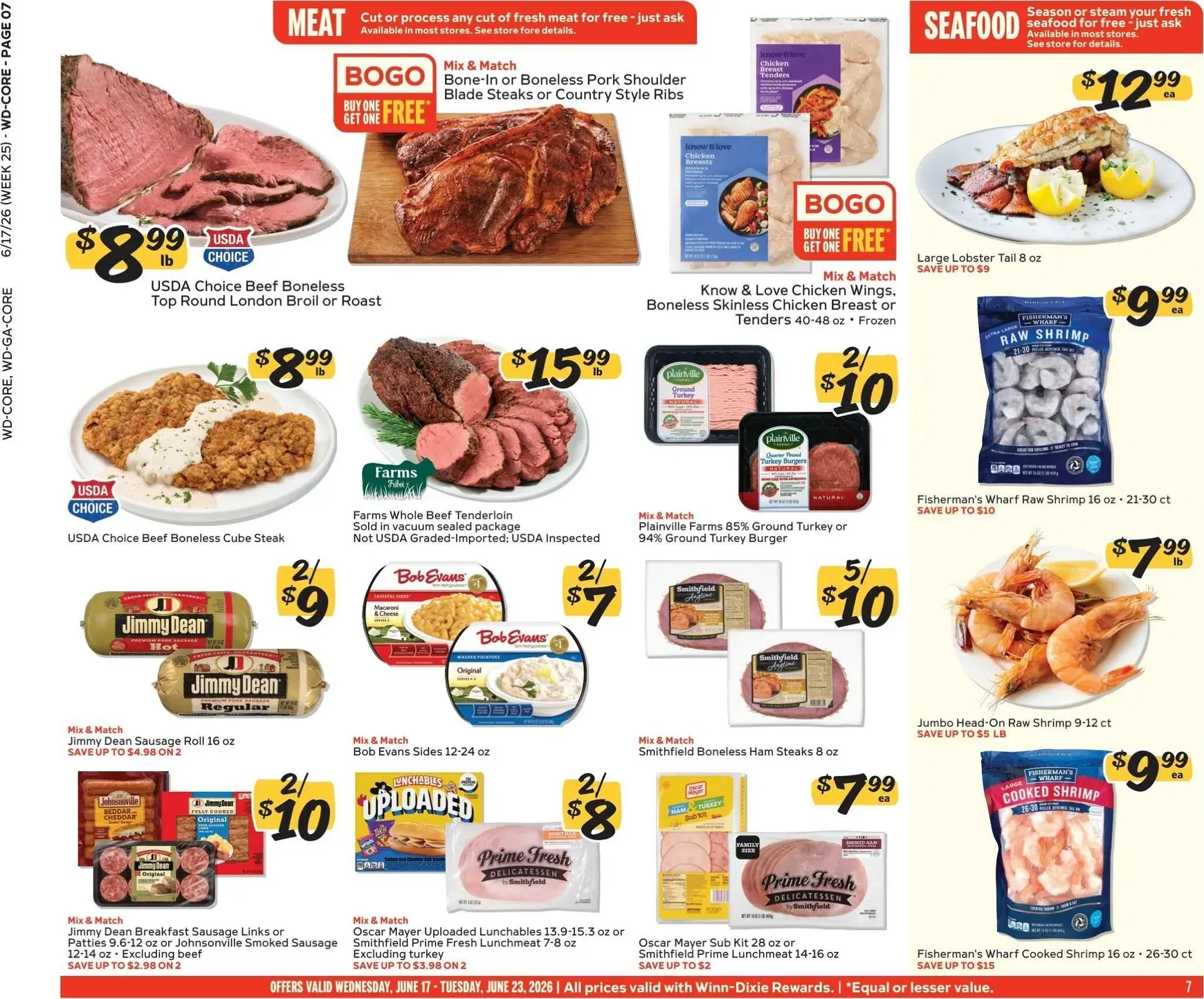Weekly ad Current Winn-Dixie leaflet valid from Wednesday 06/17/2026 to Tuesday 06/23/2026 from June 17 to June 23 2026 - Page 7