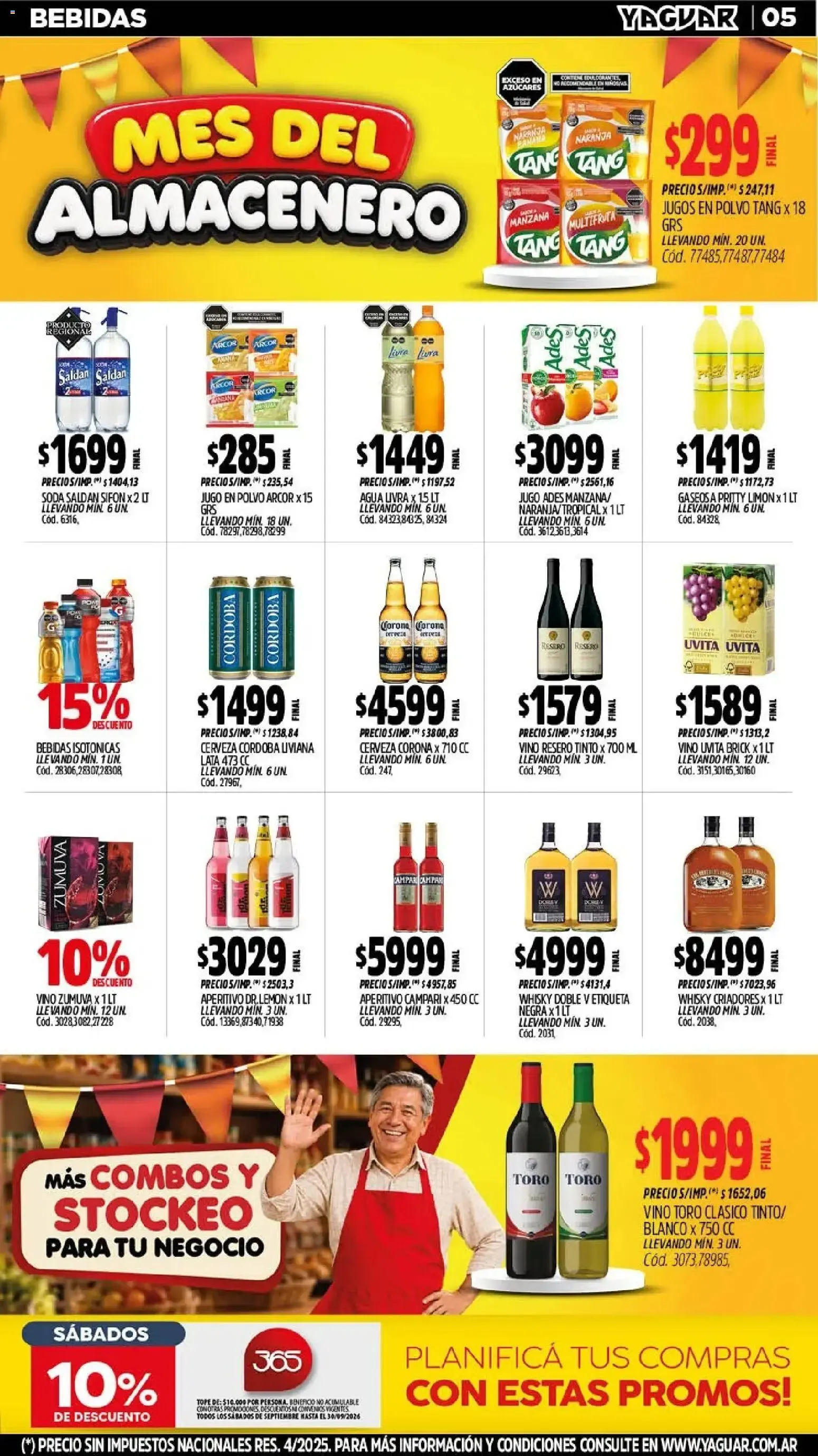 Ofertas de Mayorista Yaguar - Mes del Almacenero 21 de septiembre al 27 de septiembre 2026 - Página 5 del catálogo