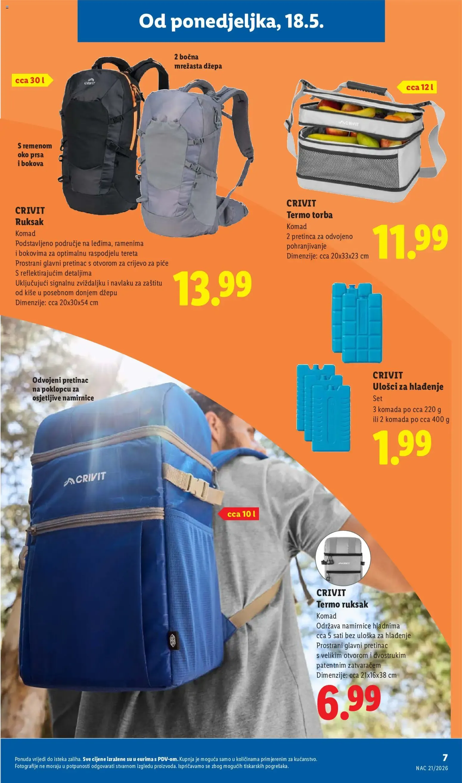 Katalog Lidl CRIVIT Find your move novi od 18.05.2026 na listanje > letak digitalni od 18. svibnja do 31. kolovoza 2026. - Pregled Stranica 7