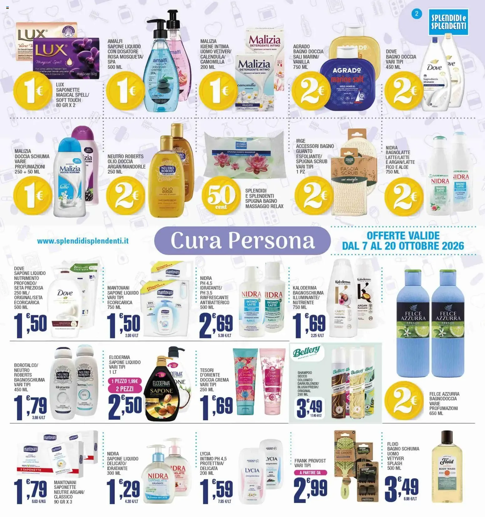 Splendidi e Splendenti volantino dal 07/10/2026 - online Offerte da 7 ottobre a 20 ottobre di 2026 - Pagina del volantino 2