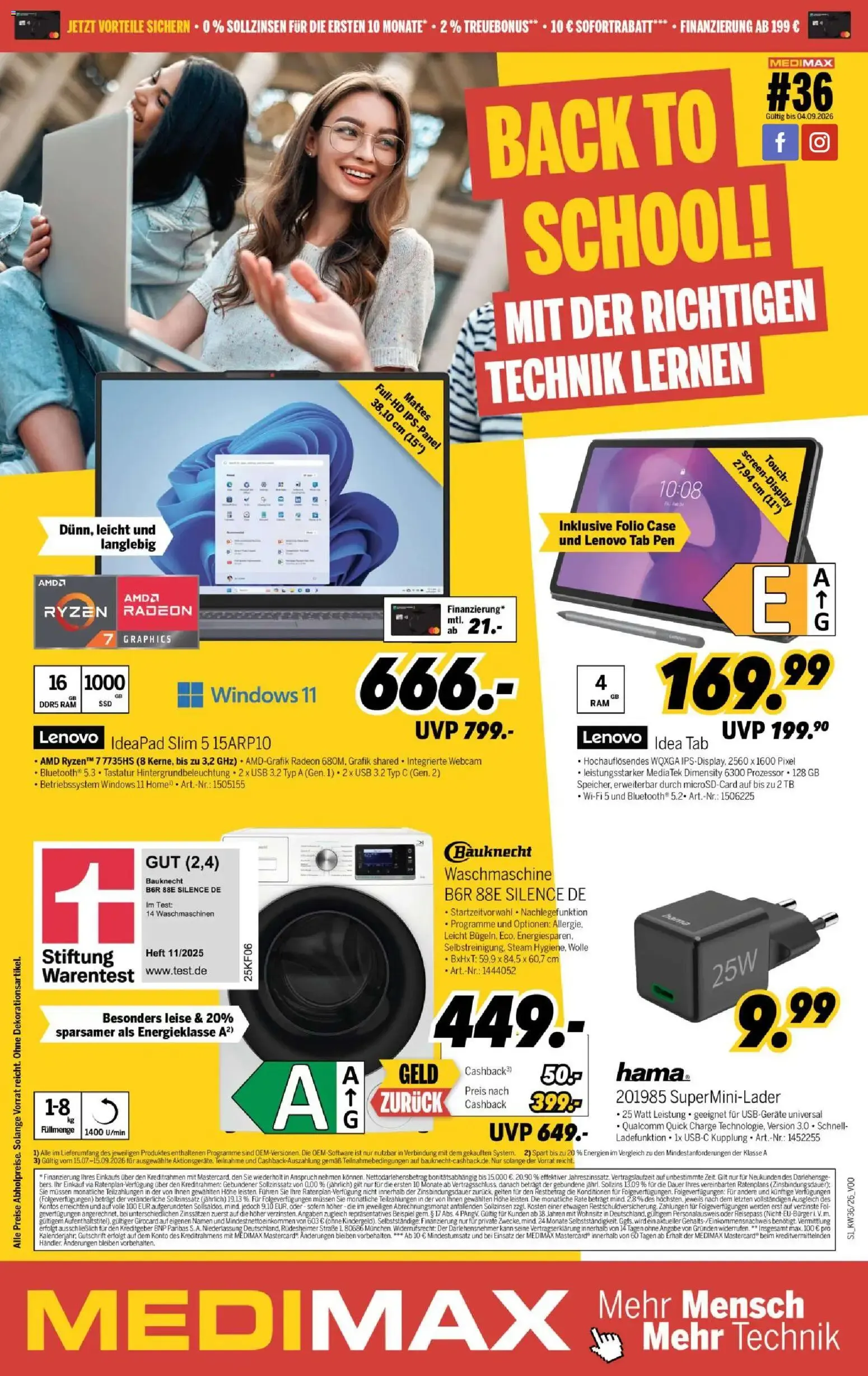 BACK TO SCHOOL! MIT DER RICHTIGEN TECHNIK LERNEN von 29. August bis 4. September 2026 - Prospekt seite 1