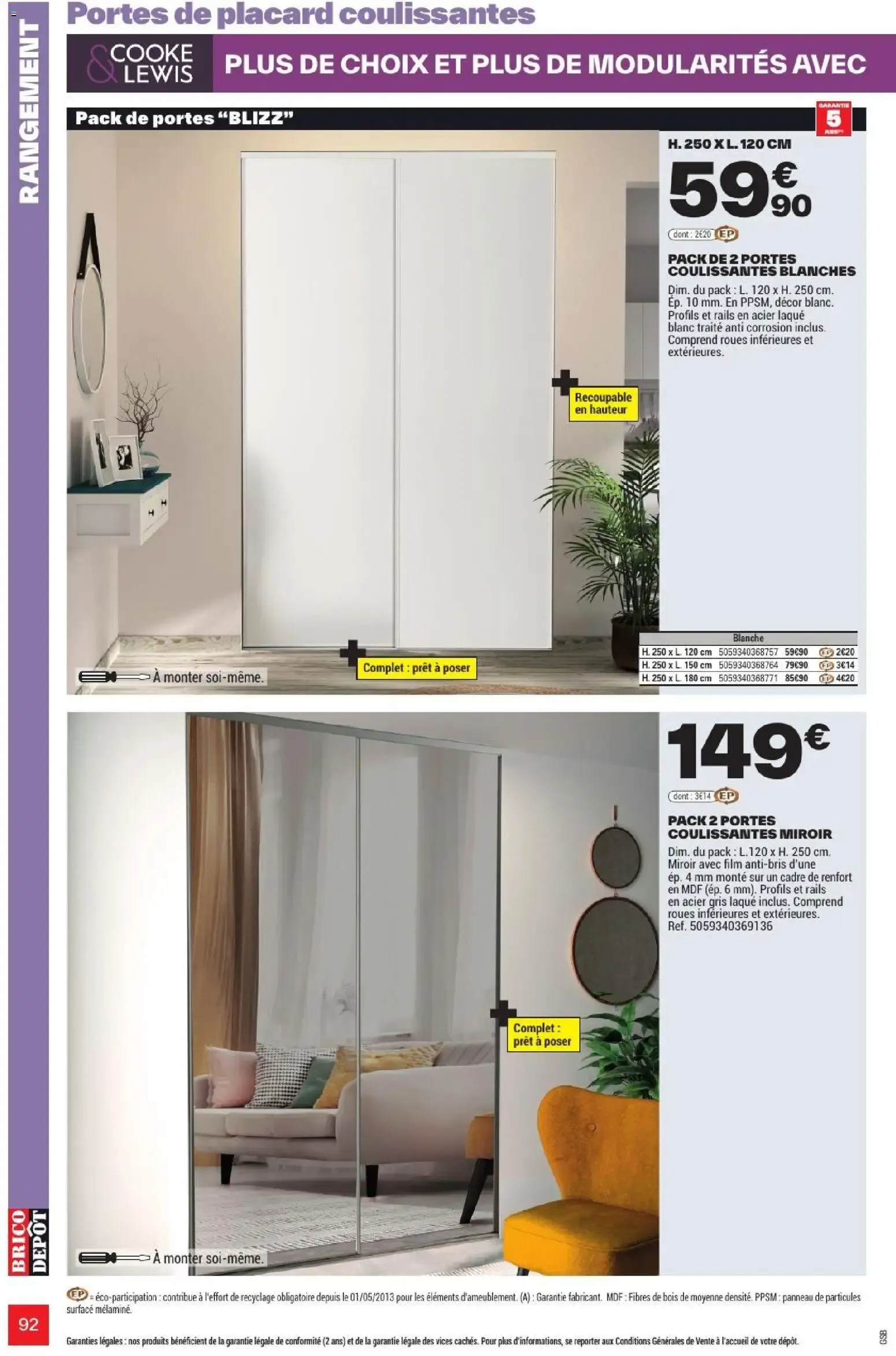 L'OFFICIEL DU BRICOLAGE - Automne du 17 septembre au 1 octobre 2026 - Catalogue page 92