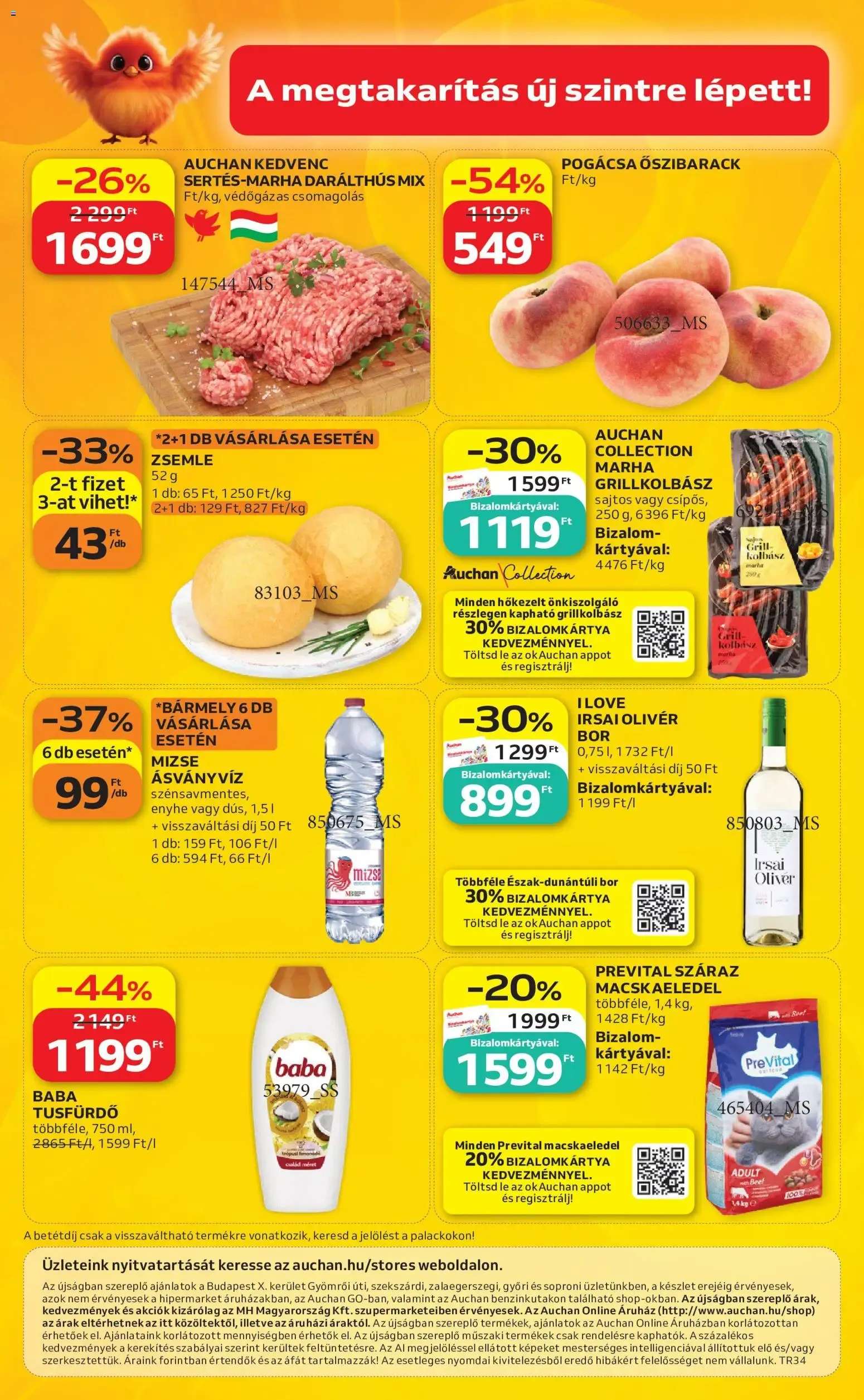 Katalógus Auchan Szupermarket akciós újság - 2026.08.21. -tól/töl > akció, lapozható szórólap 🛍️ augusztus 21.-tól augusztus 26.-ig 2026. - Oldal 12