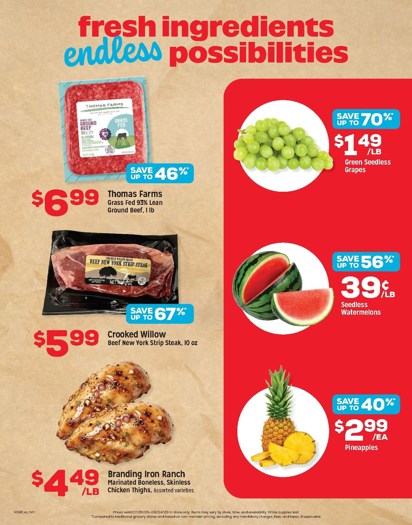 Weekly ad Current Grocery Outlet leaflet valid from Wednesday 07/29/2026 to Tuesday 08/04/2026 from July 29 to August 4 2026 - Page 3