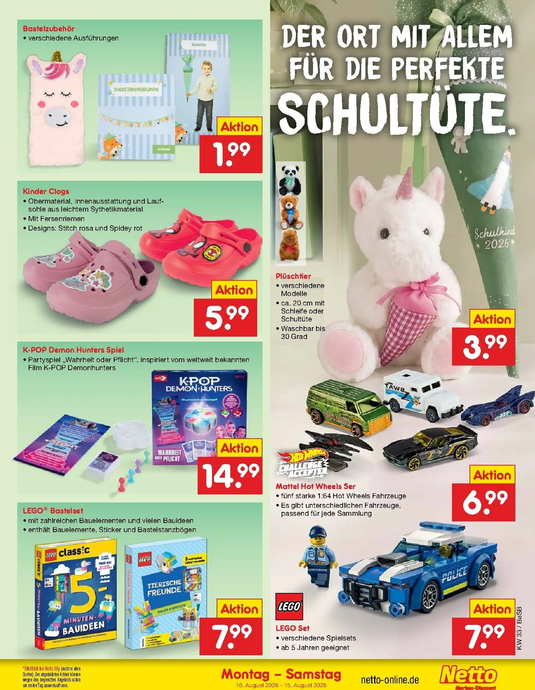Netto Marken Discount Prospekt nächste Woche – von Montag 10.08.2026 bis Samstag 15.08.2026 von 10. August bis 15. August 2026 - Prospekt seite 50