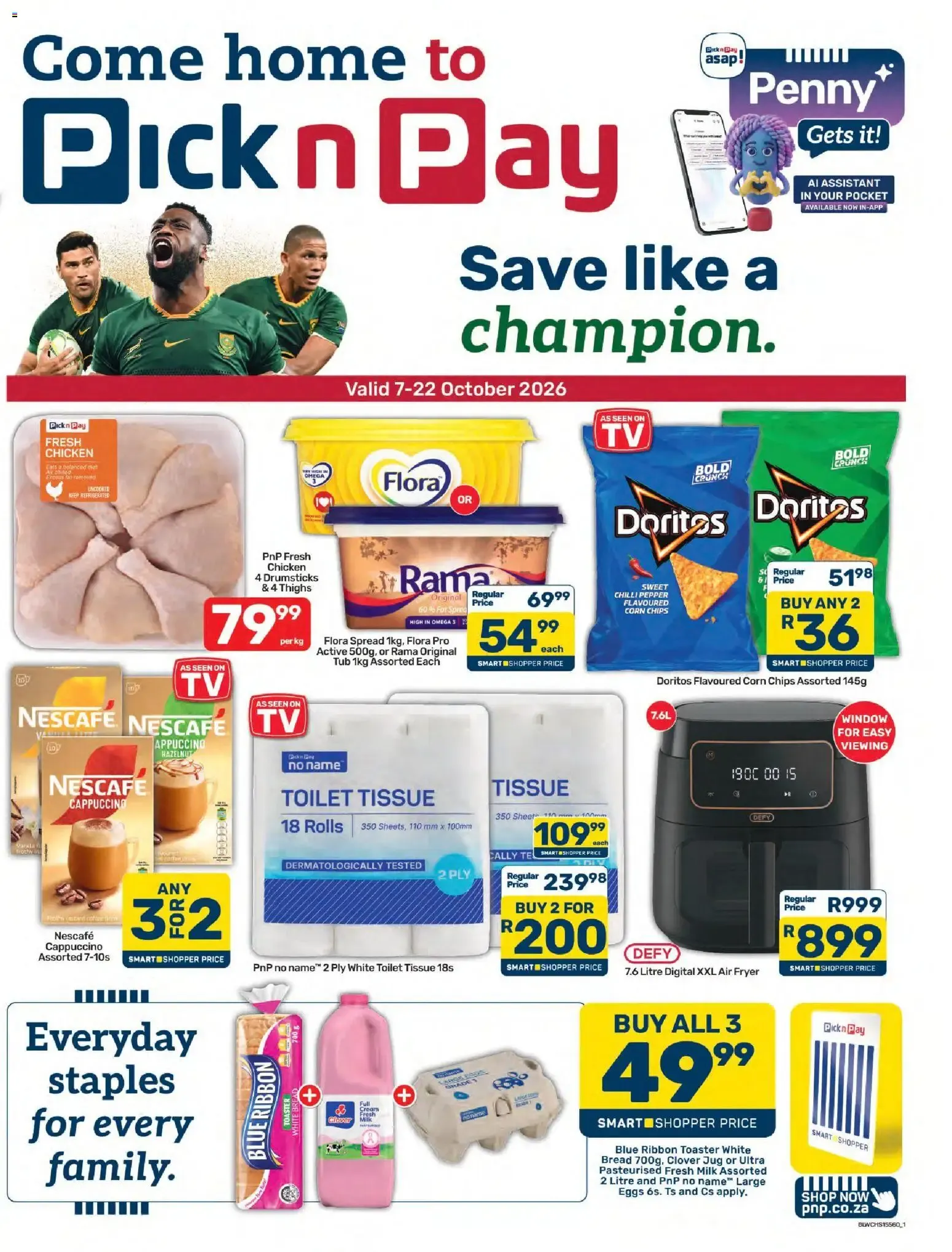 Pick n Pay Western Cape - Champion Specials (07/10/2026 - 22/10/2026) Online from 7 October to 22 October 2026 - Catalogue Page 1