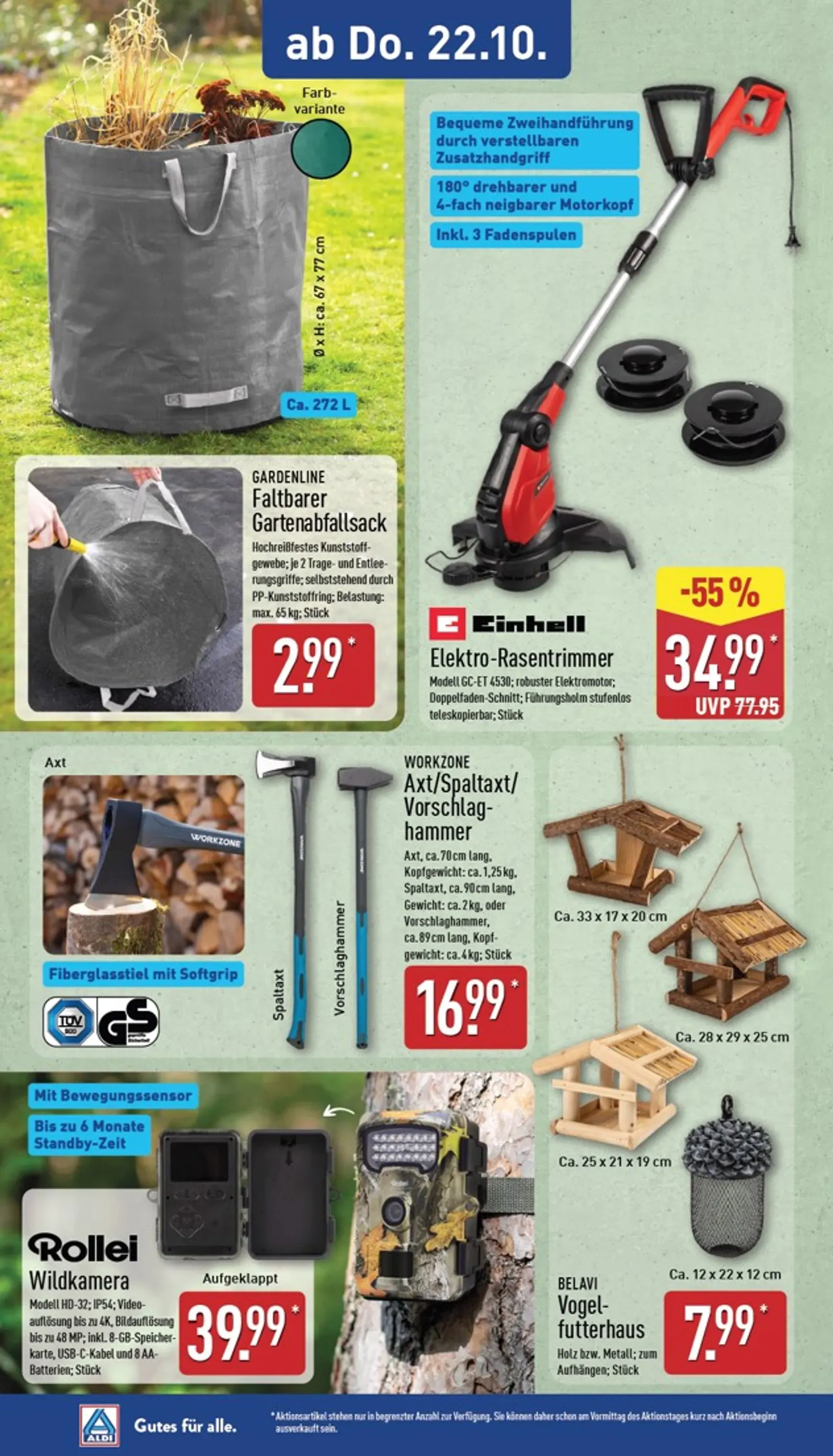 ALDI: Gutes für alle. Zum ALDI Preis. von 19. Oktober bis 24. Oktober 2026 - Prospekt seite 20