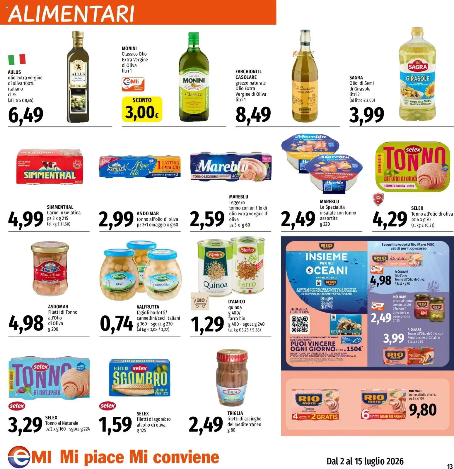EMI volantino dal 02/07/2026 - online Offerte da 2 luglio a 15 luglio di 2026 - Pagina del volantino 13
