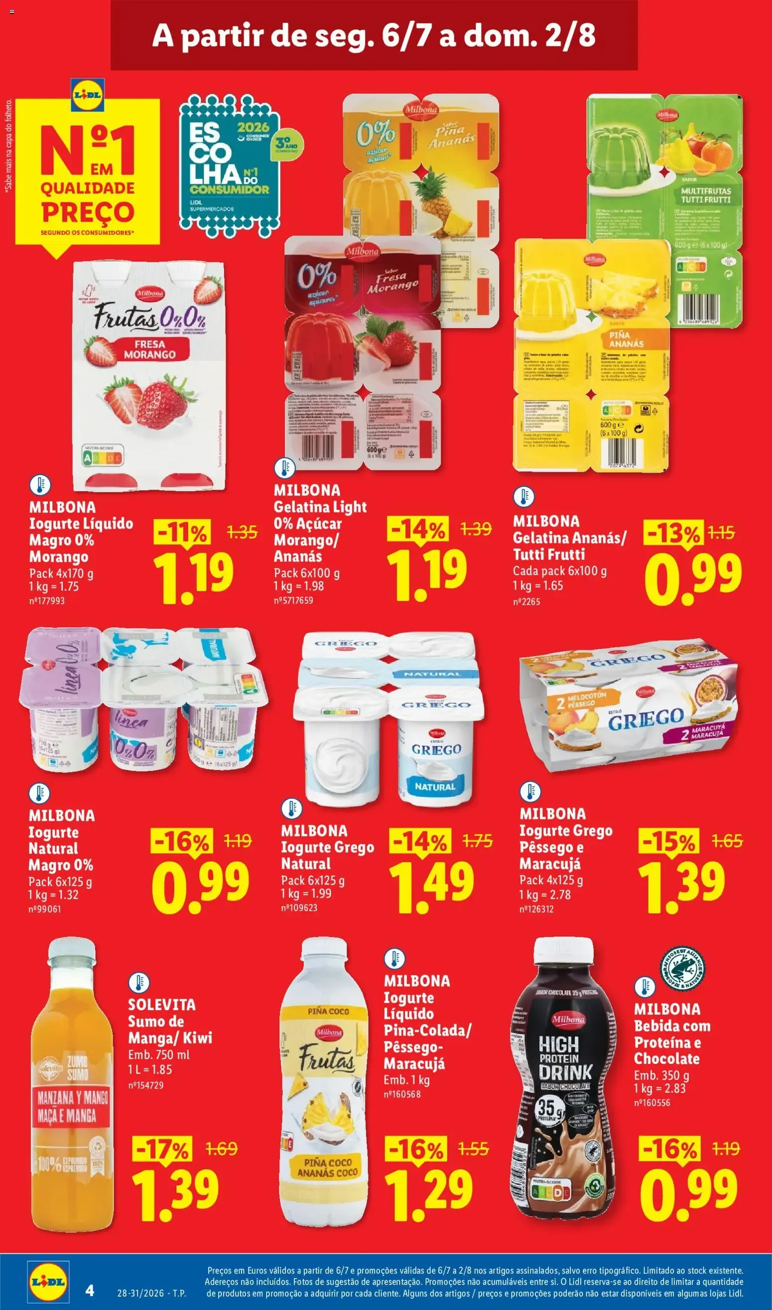 Folheto Lidl: Em julho, baixar ainda mais os preços de 6 de julho até 31 de agosto 2026 - Pagina 4