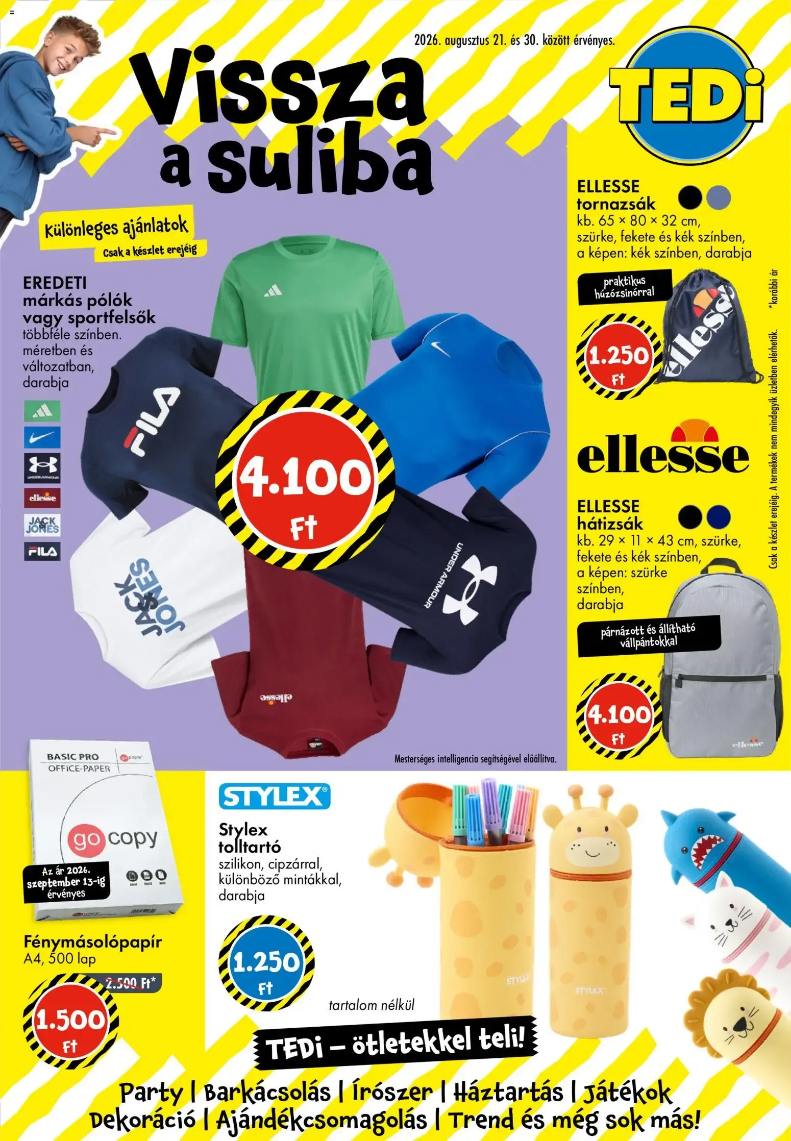 Katalógus TEDi - Vissza a suliba (Vuelta al Cole) augusztus 21.-tól augusztus 30.-ig 2026. - Oldal 1