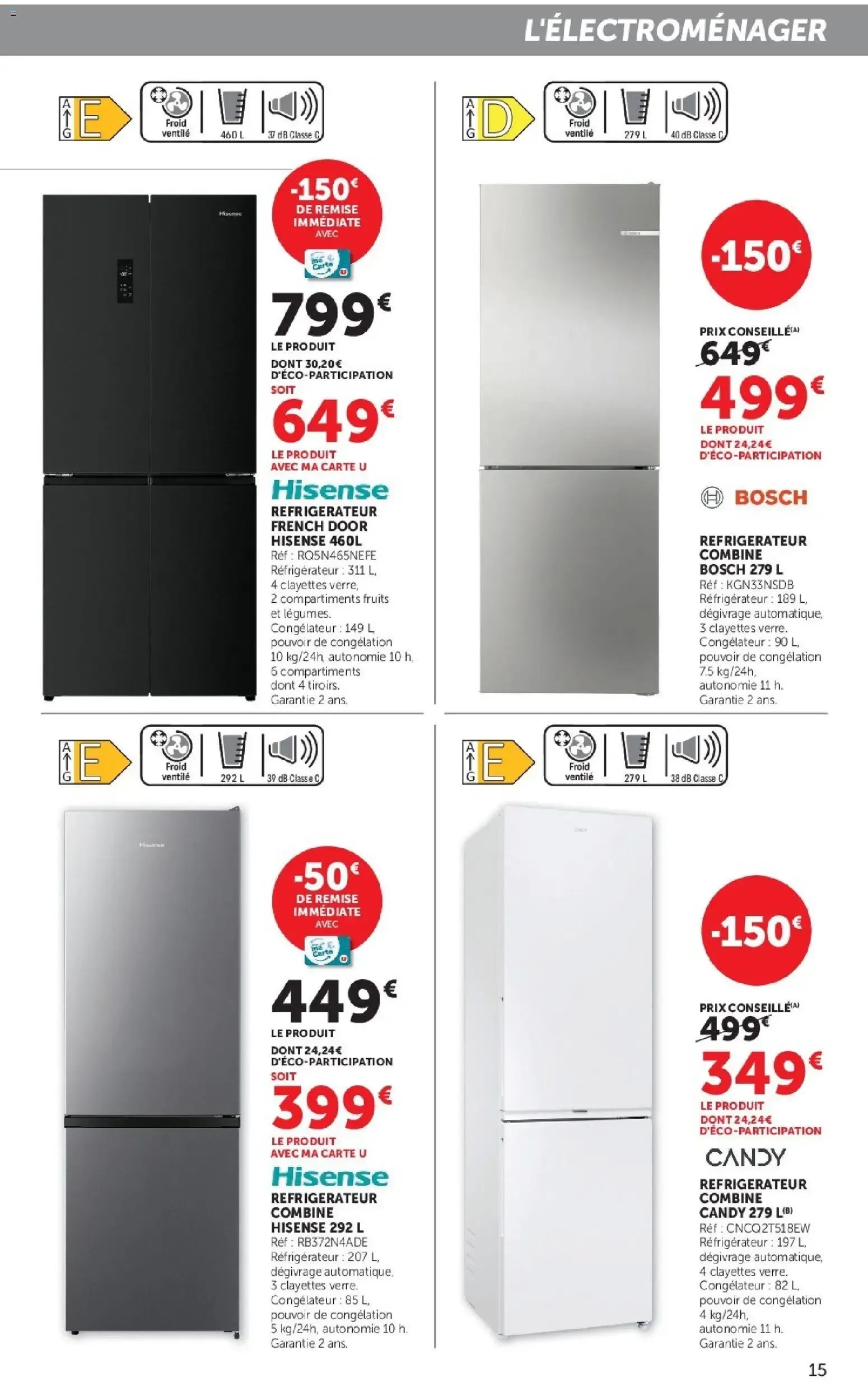 Hyper U - Les prix bas de la semaine à partir du 29/09/2026 - promo en ligne du 29 septembre au 11 octobre 2026 - Catalogue page 15