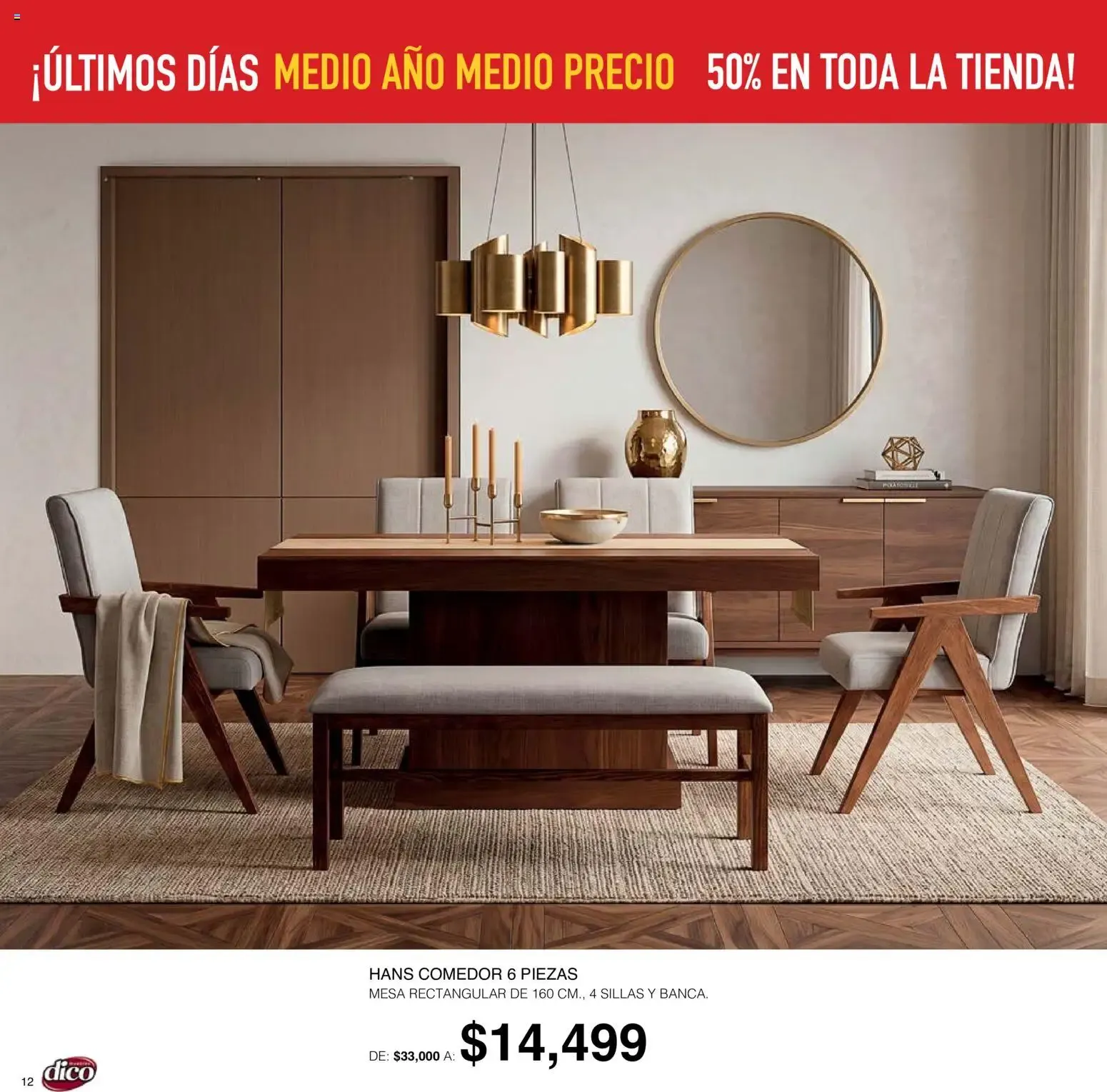 Catálogo de Muebles Dico: ¡Últimos Días! Medio Año Medio Precio, 50% en toda la tienda 1 de octubre al 6 de octubre 2026 - Pagina 12