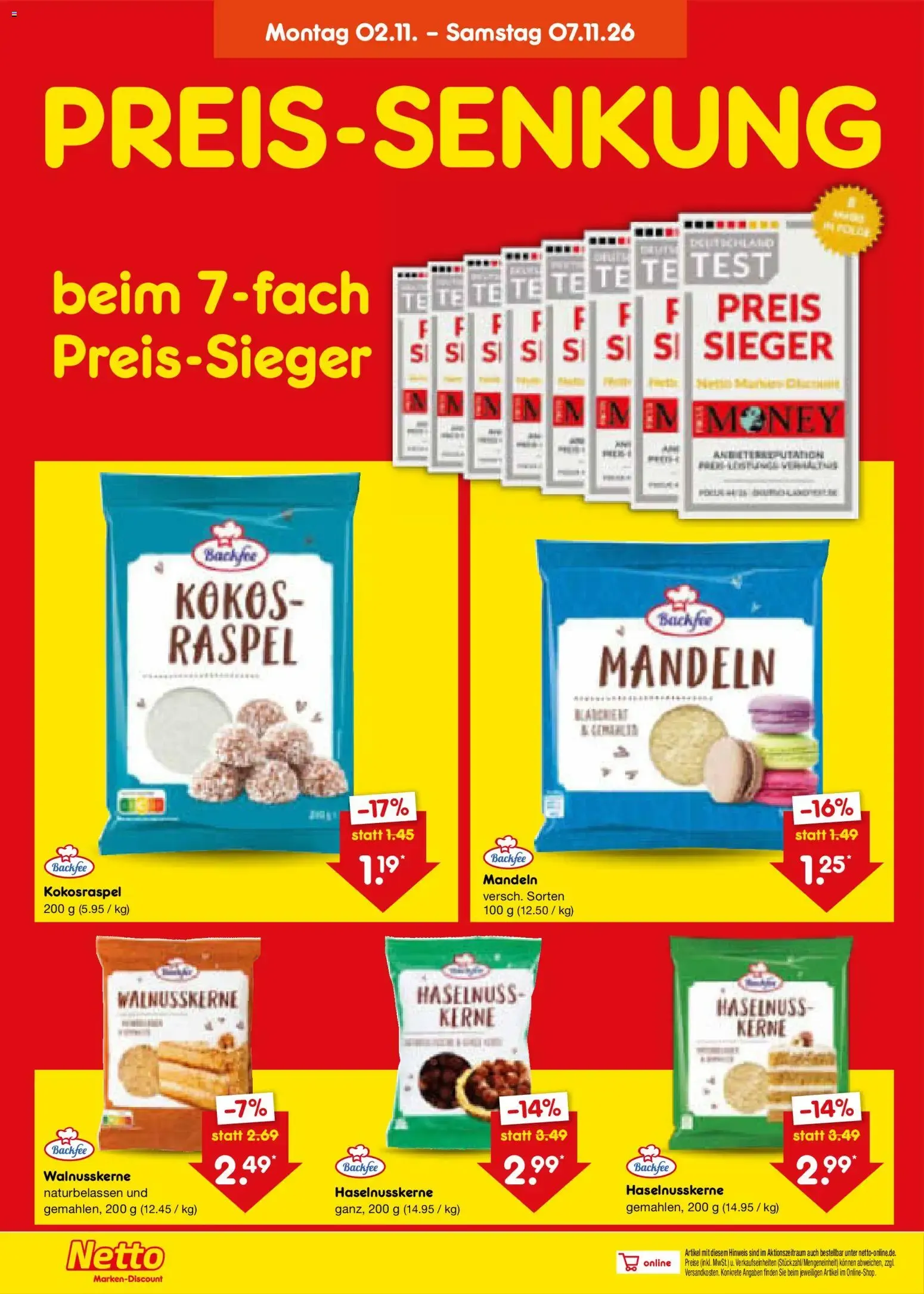 Netto Marken-Discount Prospekt (ab 02.11.2026) » Angebote von 2. November bis 7. November 2026 - Prospekt seite 4