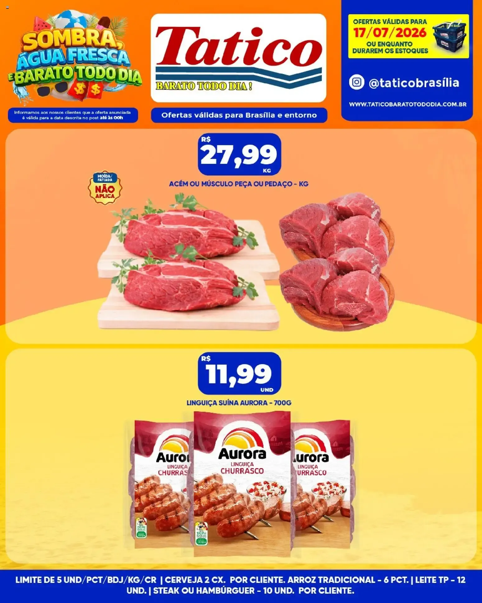 Encarte de Tatico ofertas Fim de Semana de 18/07/2026 | Promoções Online 18 de julho até 19 de julho 2026 - Pagina 33