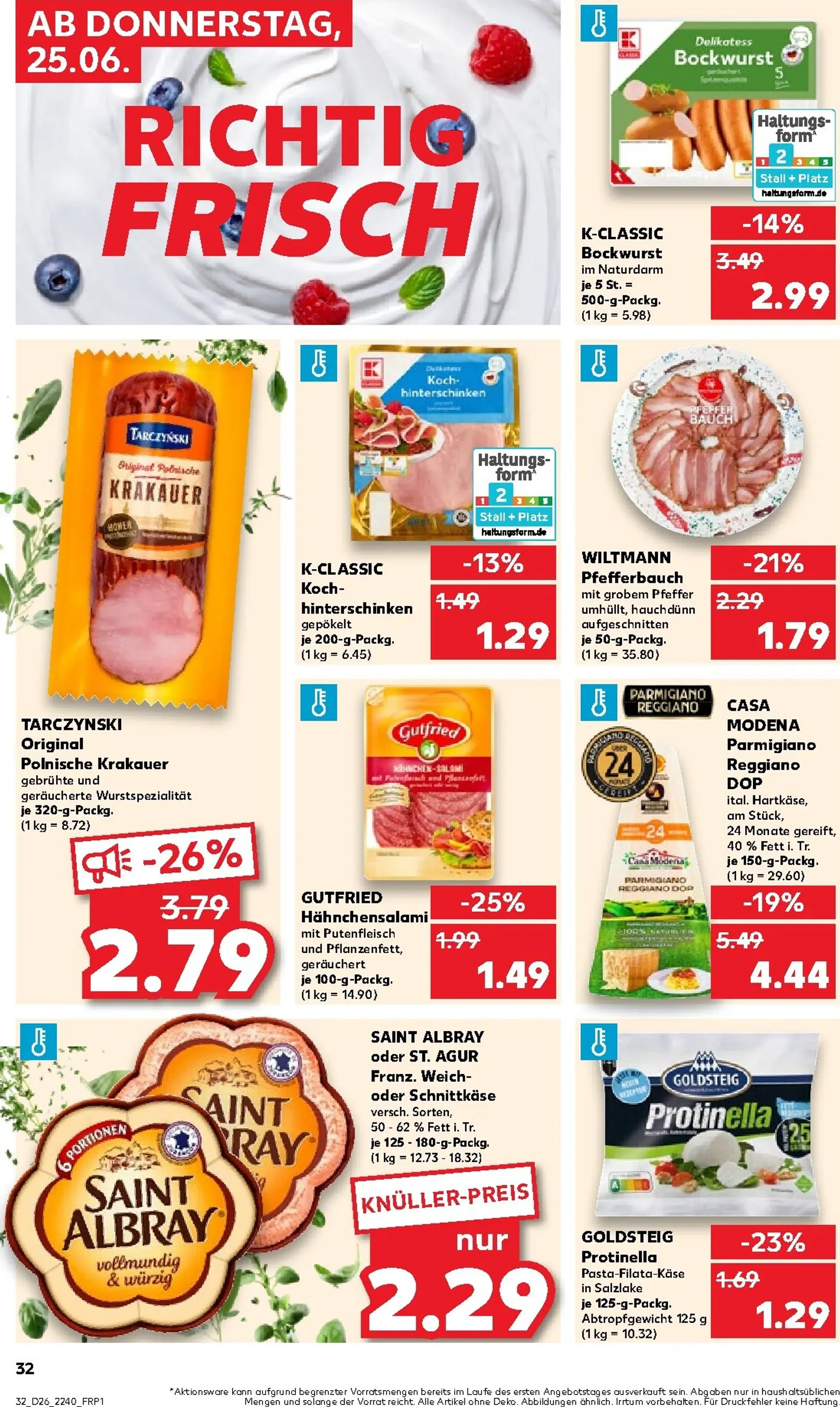 Neuer Kaufland Prospekt – von Donnerstag 25.06.2026 bis Mittwoch 01.07.2026 von 25. Juni bis 1. Juli 2026 - Prospekt seite 33