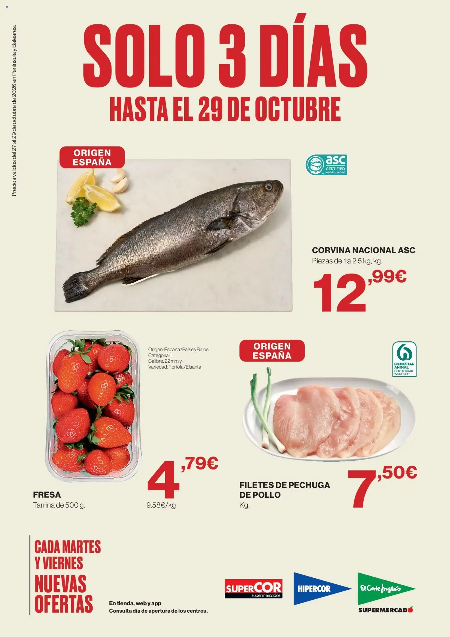 Supercor Península y Baleares 27/10/2026 - 29/10/2026