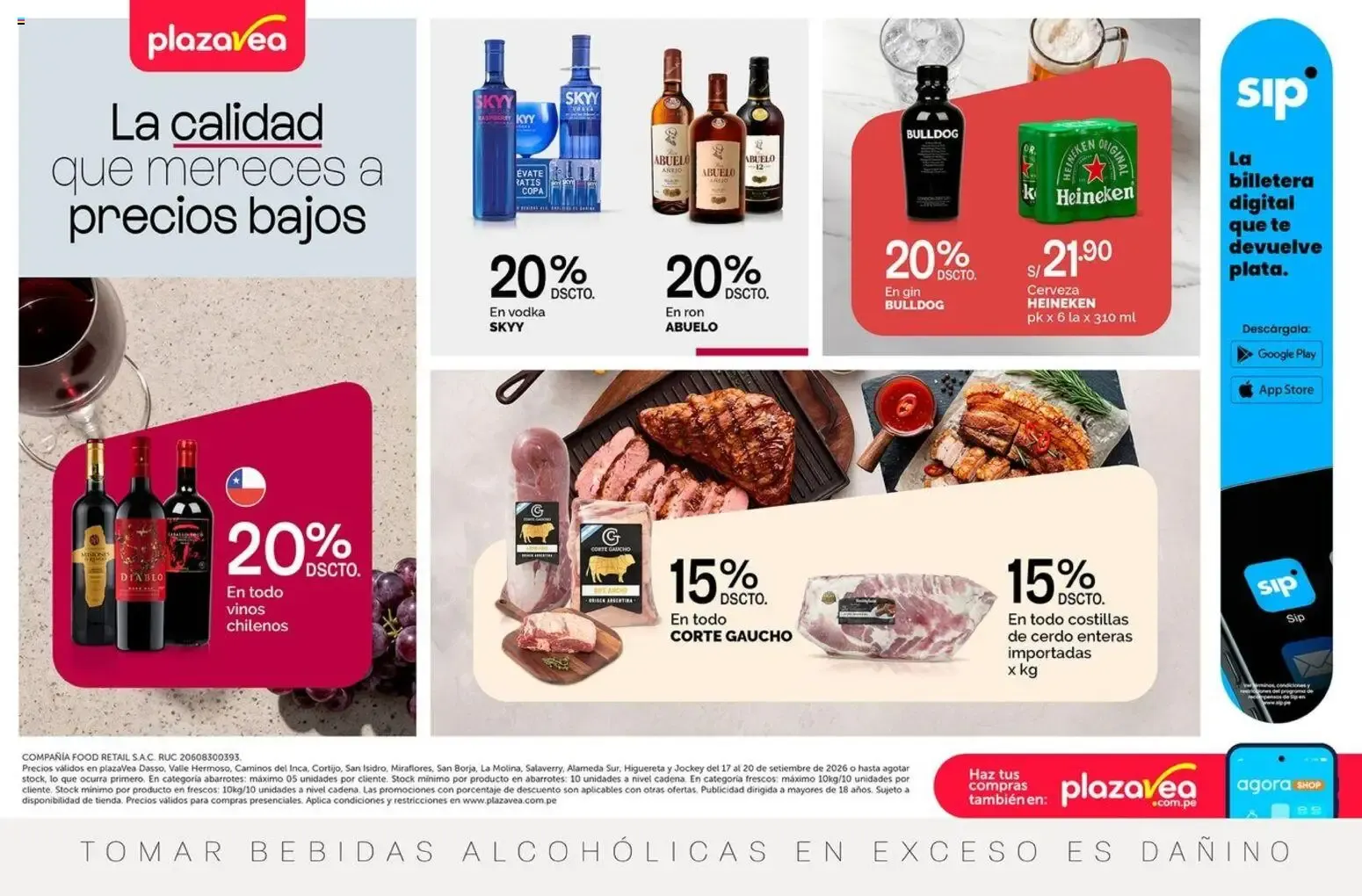 Catalogo de Catálogo Plaza Vea - AVISO TIENDAS SELECCIONADAS 3 online del 17/09/2026 17 de setiembre al 20 de setiembre 2026 - Pag 1