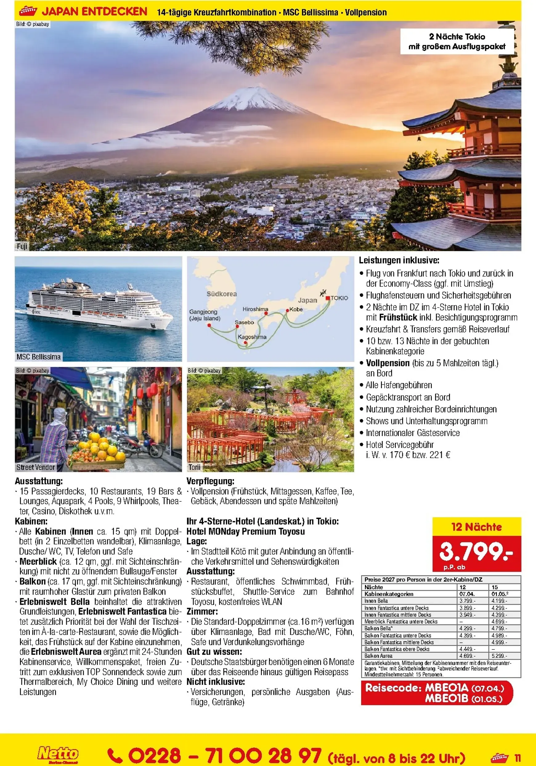 Netto Marken Discount - Reise-Sonderangebote Prospekt – von Donnerstag 11.06.2026 bis Dienstag 30.06.2026 von 11. Juni bis 30. Juni 2026 - Prospekt seite 11
