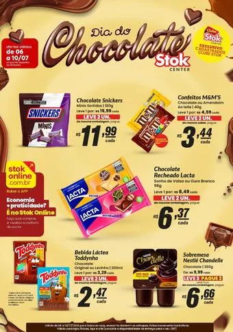 Encarte de Dia do Chocolate Stok Center 6 de julho até 10 de julho 2026 - Pagina 1