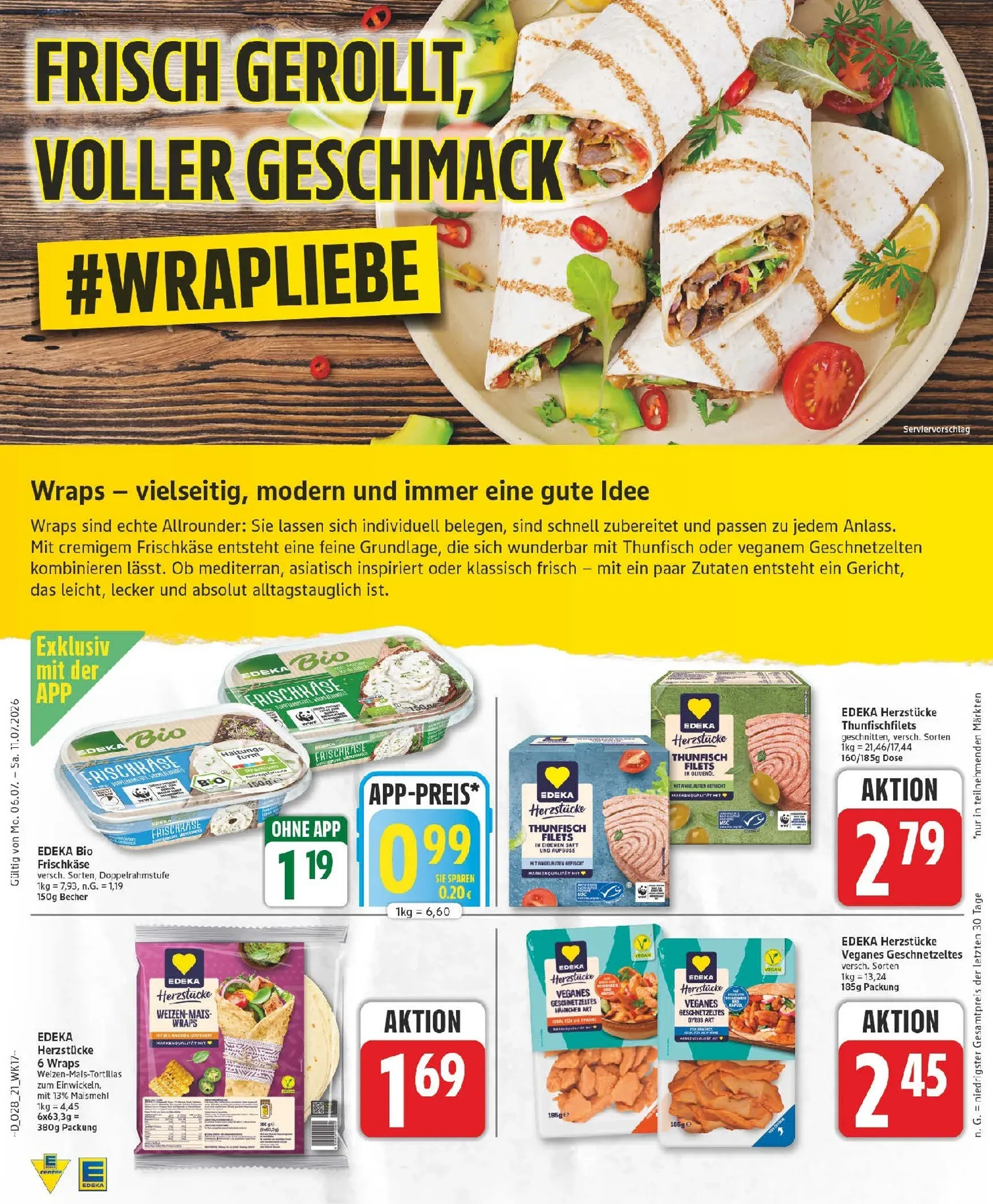 Edeka Prospekt – von Montag 06.07.2026 bis Samstag 11.07.2026 von 6. Juli bis 11. Juli 2026 - Prospekt seite 21
