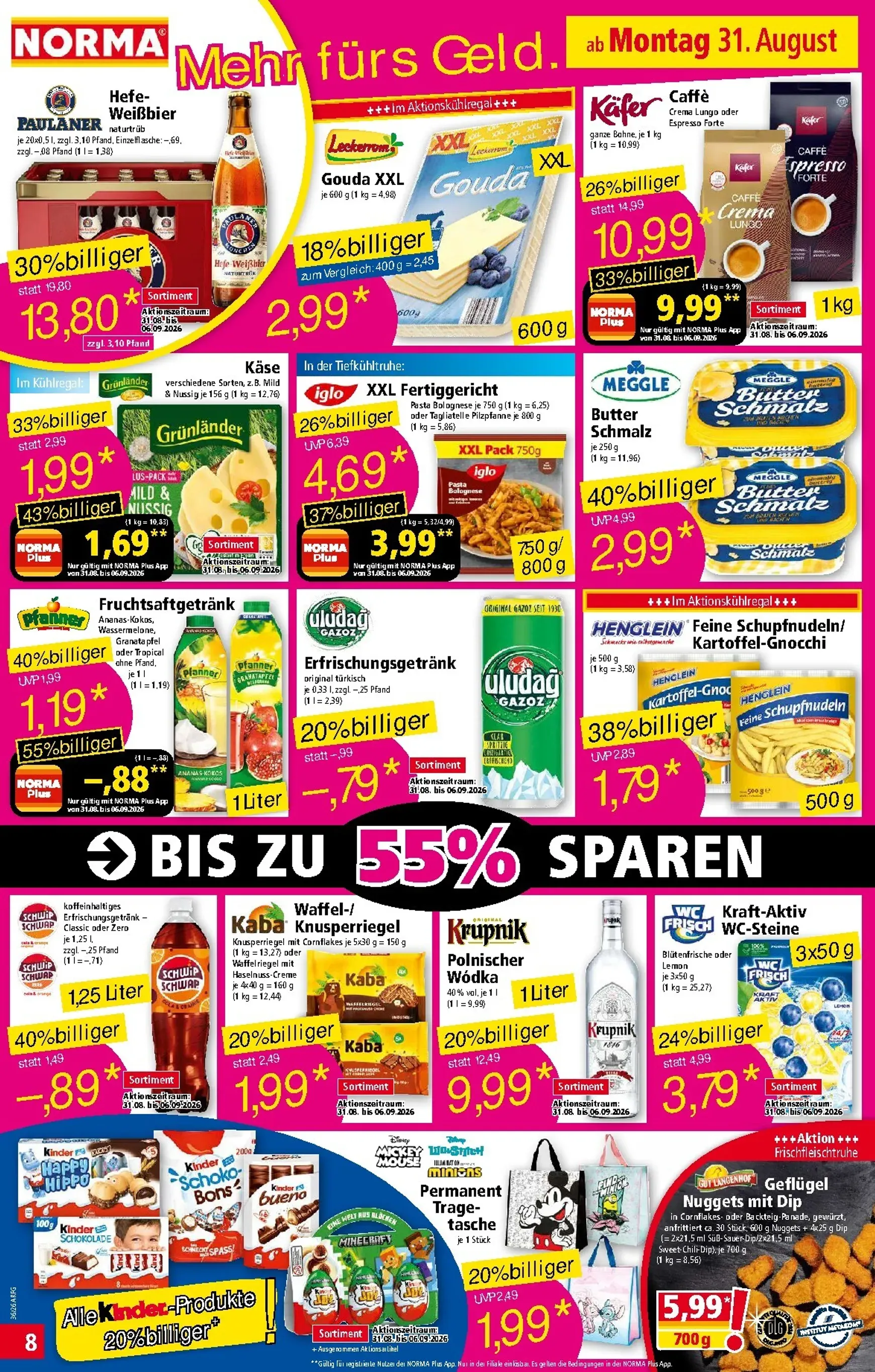 Norma - Mehr fürs Geld von 31. August bis 5. September 2026 - Prospekt seite 8