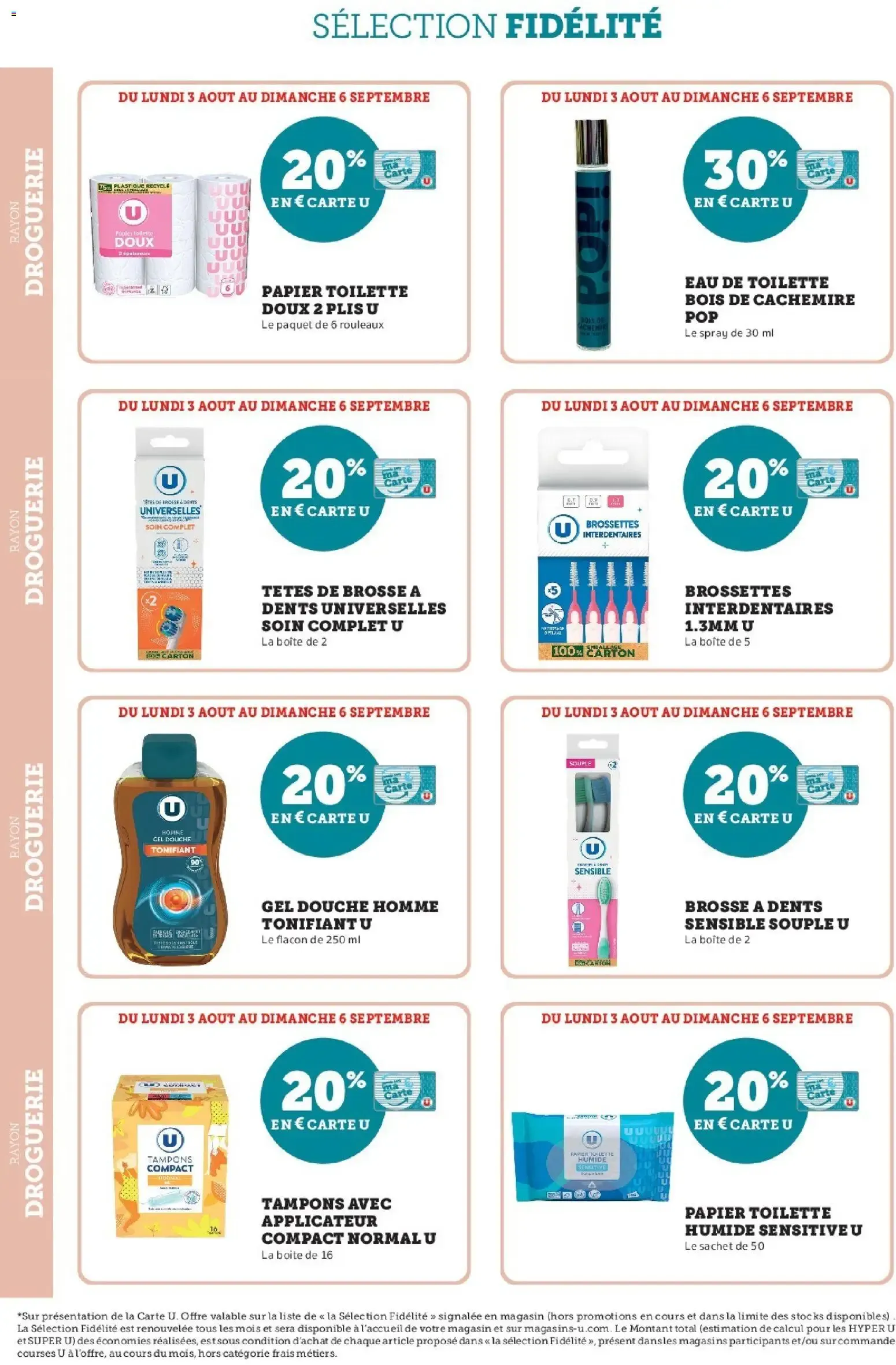 Super U - Ma sélection Carte U Aout à partir du 03/08/2026 - promo en ligne du 3 août au 6 septembre 2026 - Catalogue page 12