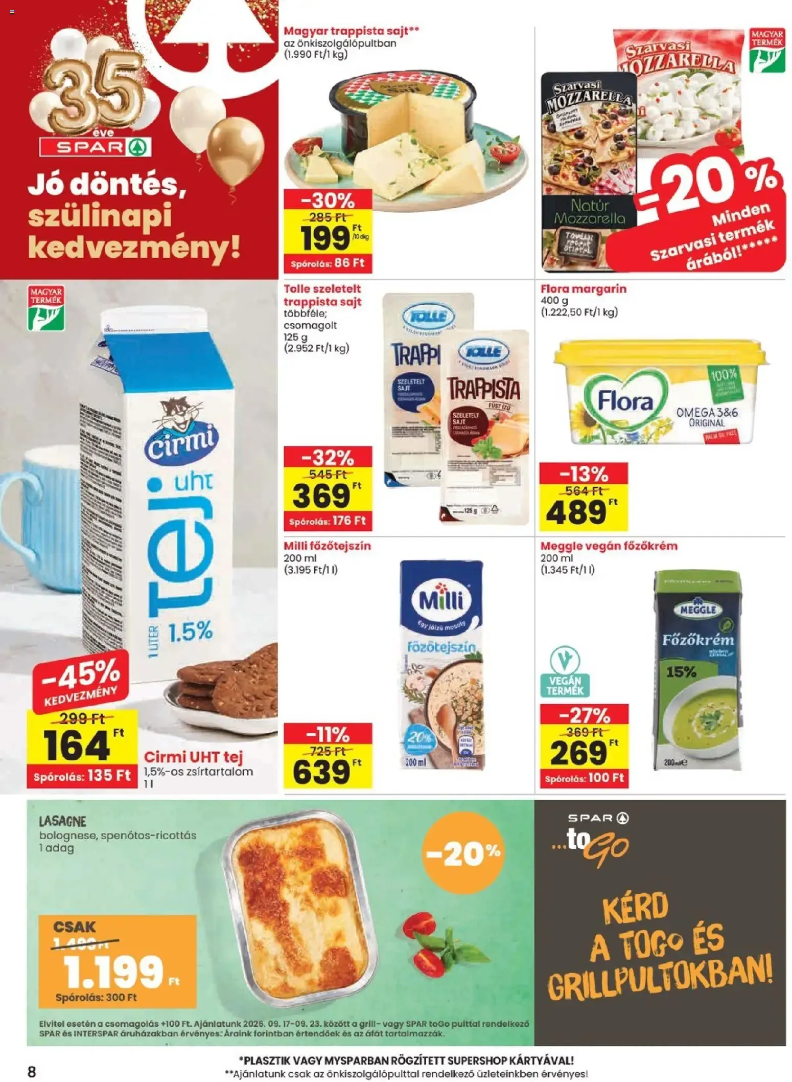 Katalógus Spar akciós újság - 2026.09.17.-tól szeptember 17.-tól szeptember 23.-ig 2026. - Oldal 8