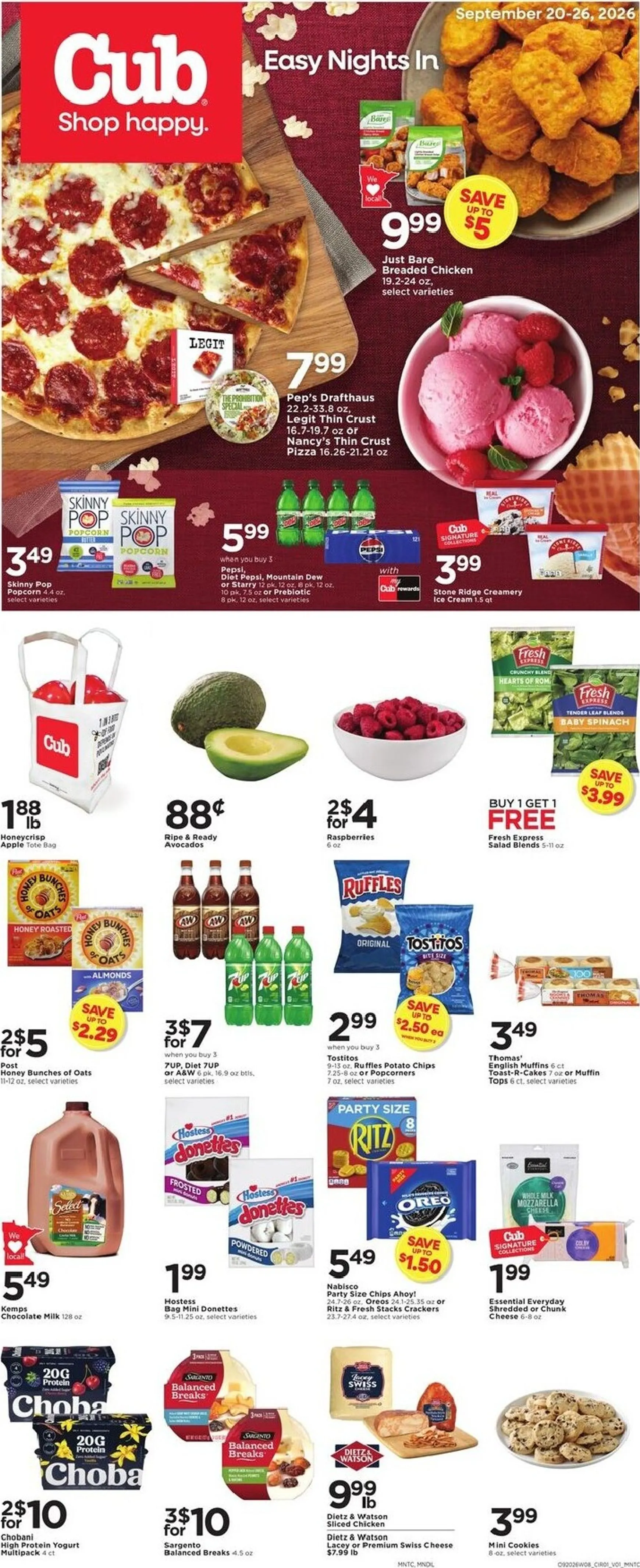 Weekly ad Cub Easy Nights In from September 20 to September 26 2026 - Page 1