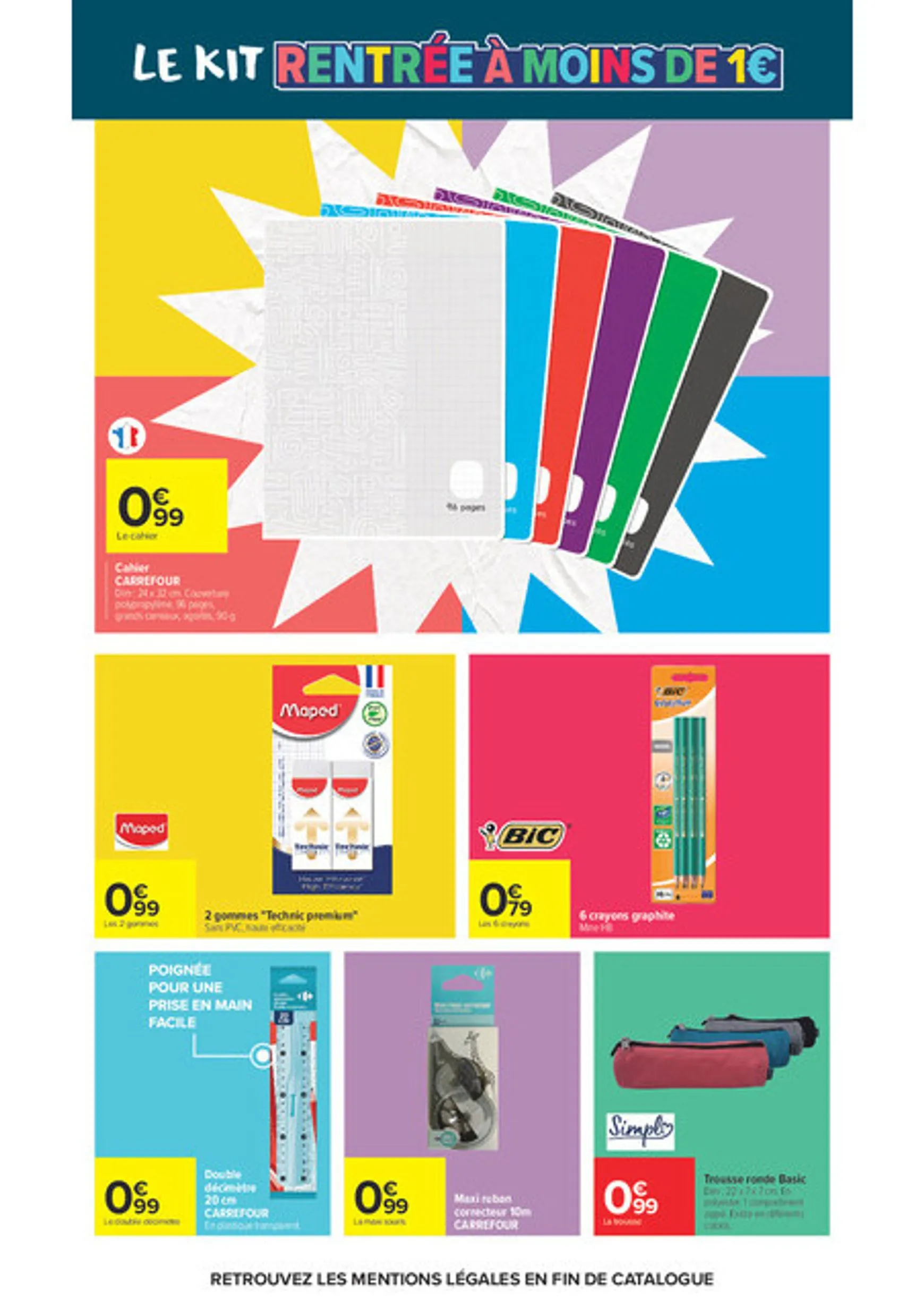 Current Carrefour Market - Rentrée des Classes leaflet valid from du mardi 11/08/2026 to du dimanche 30/08/2026 du 11 août au 30 août 2026 - Catalogue page 11