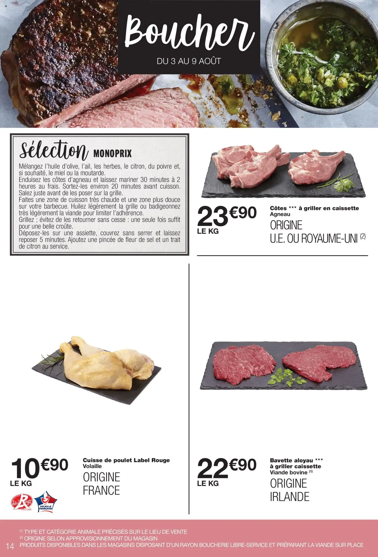 Monoprix catalogue à partir du 28/07/2026 - promo en ligne du 28 juillet au 9 août 2026 - Catalogue page 14