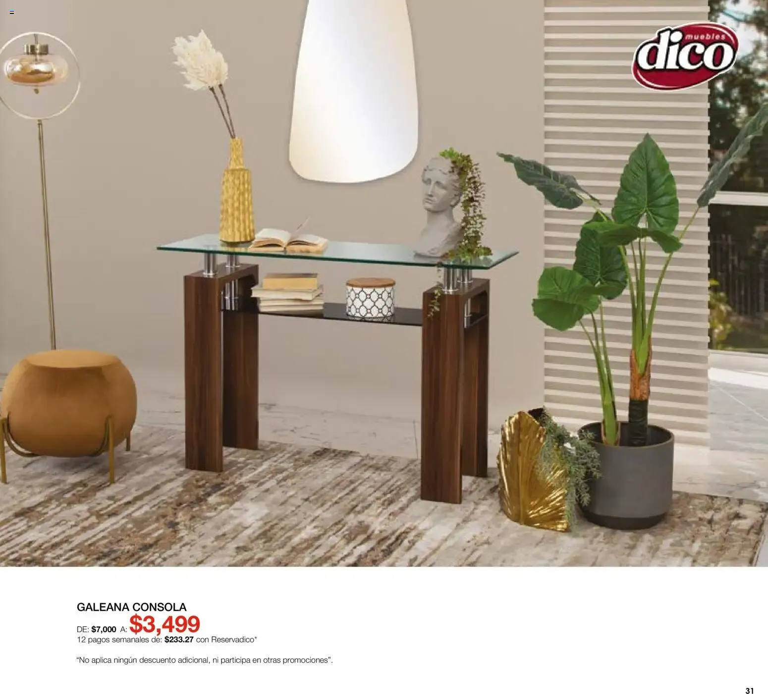 Catálogo de Dico Muebles - Medio Año Medio Precio 1 de agosto al 31 de agosto 2026 - Pagina 31