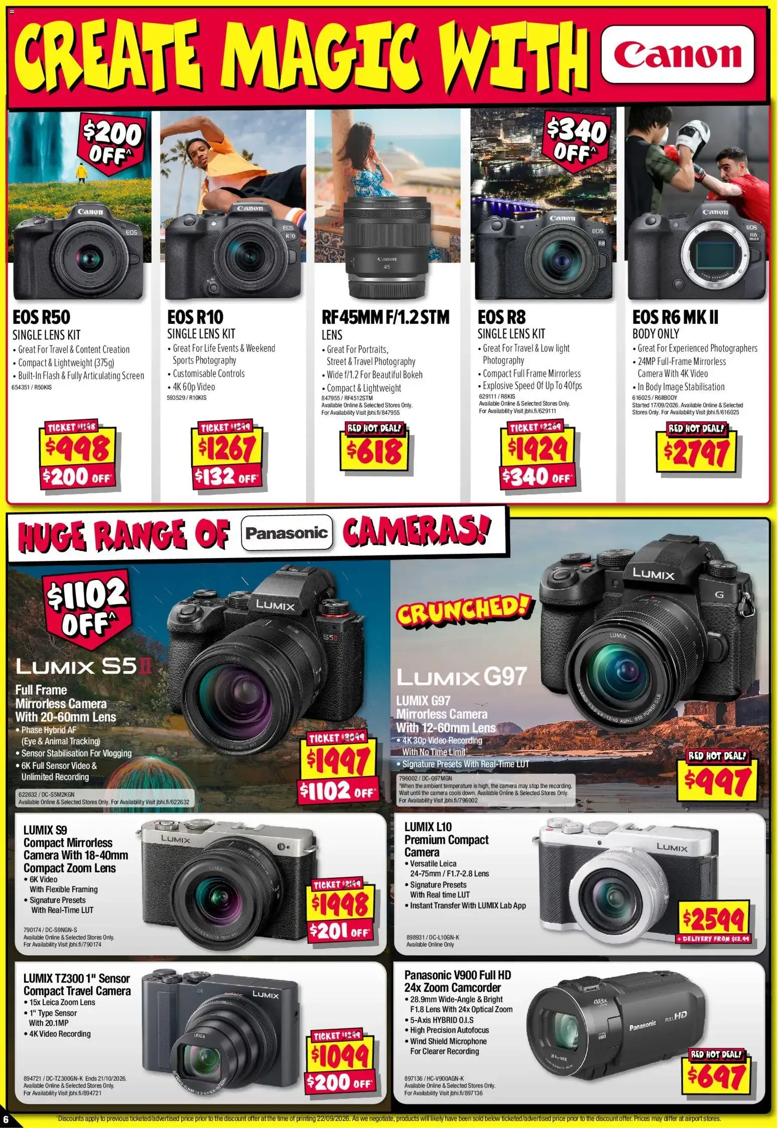 JB Hi-Fi catalogue Camera Bonanza - 01/10/2026 > weekly / monthly specials - Catalogue valid from 1 October to 14 October 2026 - page 6