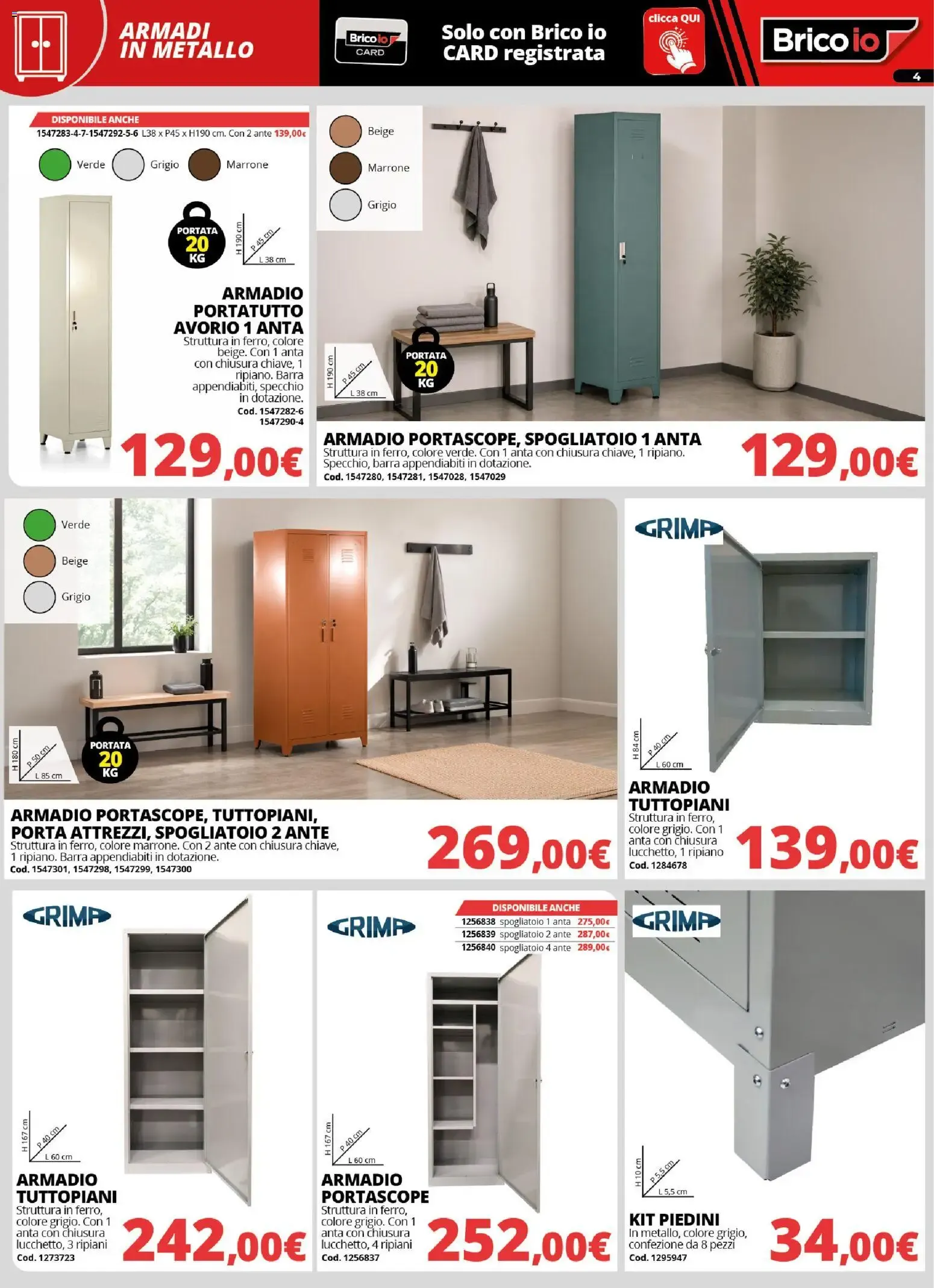 Nuovo Brico io volantino Sistemazione dal 20/08/2026 > offerte anteprima 🛍️ da 20 agosto a 27 settembre di 2026 - Pagina del volantino 4