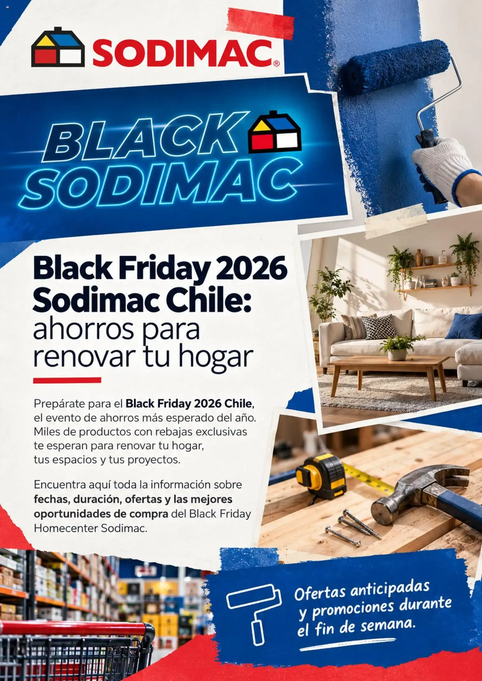 Catálogo de Black Friday 2026 Sodimac Chile: ahorros para renovar tu hogar 19 de octubre al 28 de noviembre 2026 - Página 1