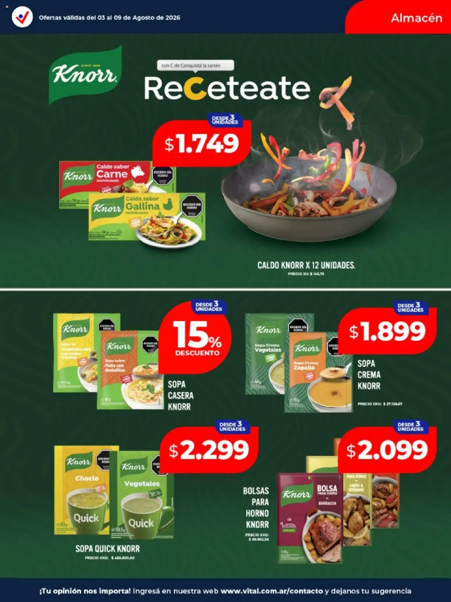 Ofertas de Vital - Ofertas || del 03/08/2026 - 09/08/2026 || Catálogo 3 de agosto al 9 de agosto 2026 - Página 17 del catálogo