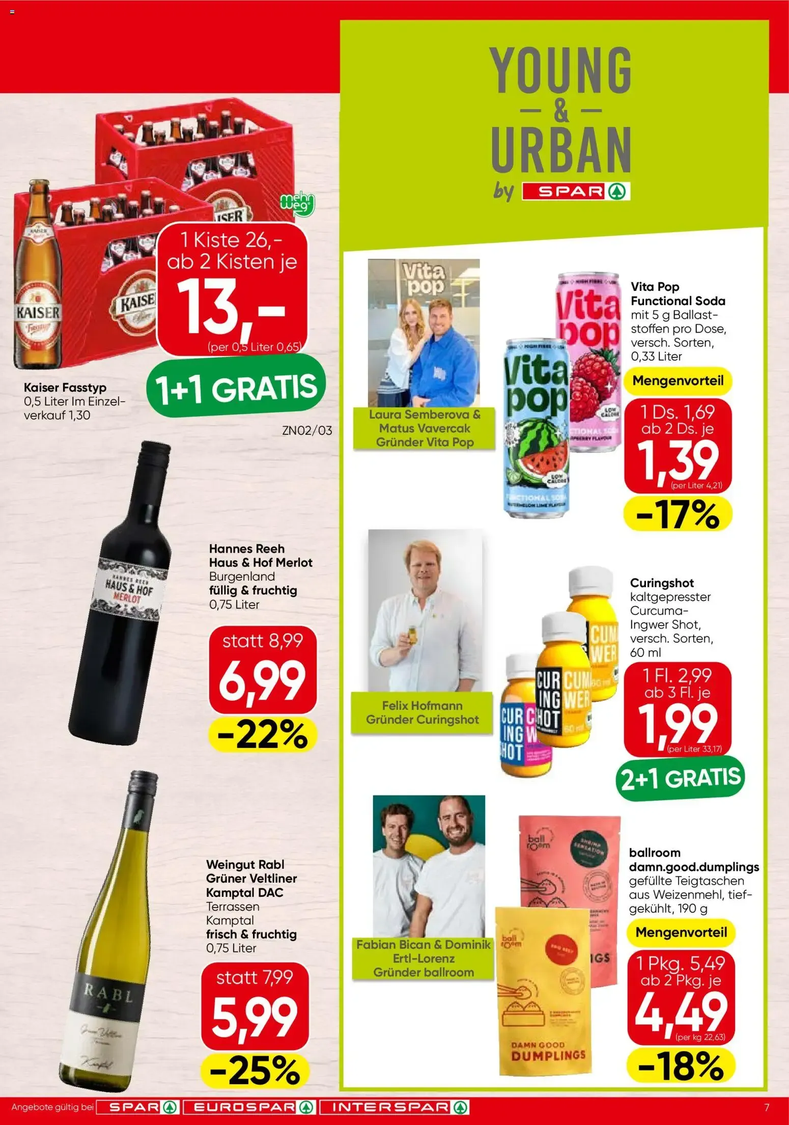 Spar Broschüre (01.10.2026) - Angebote und Prospekt von 1. Oktober bis 7. Oktober 2026 - Flugblätt seite 7