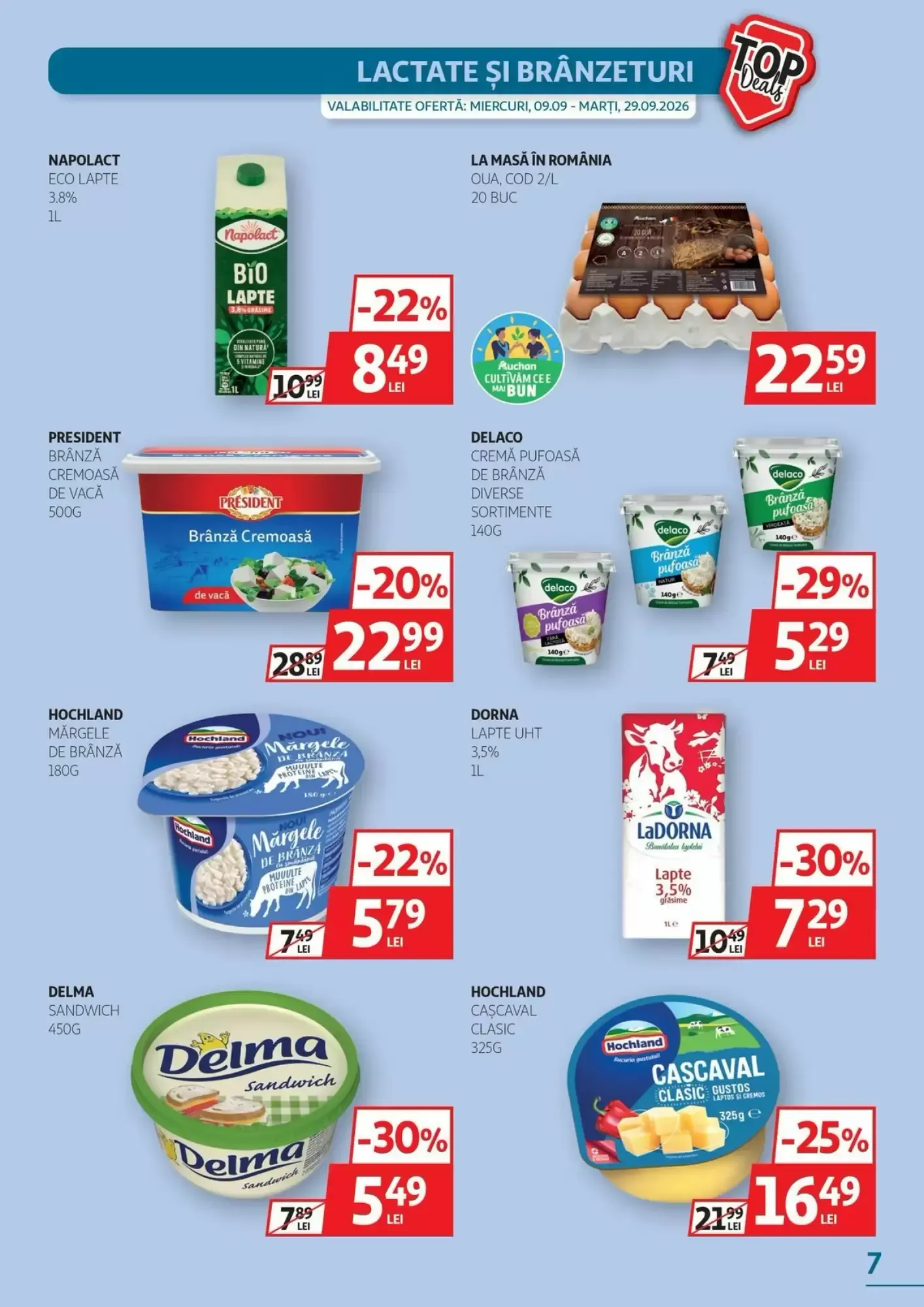 Catalog Catalog Auchan de la 9 septembrie până la 29 septembrie 2026 - Revista Pagina 7