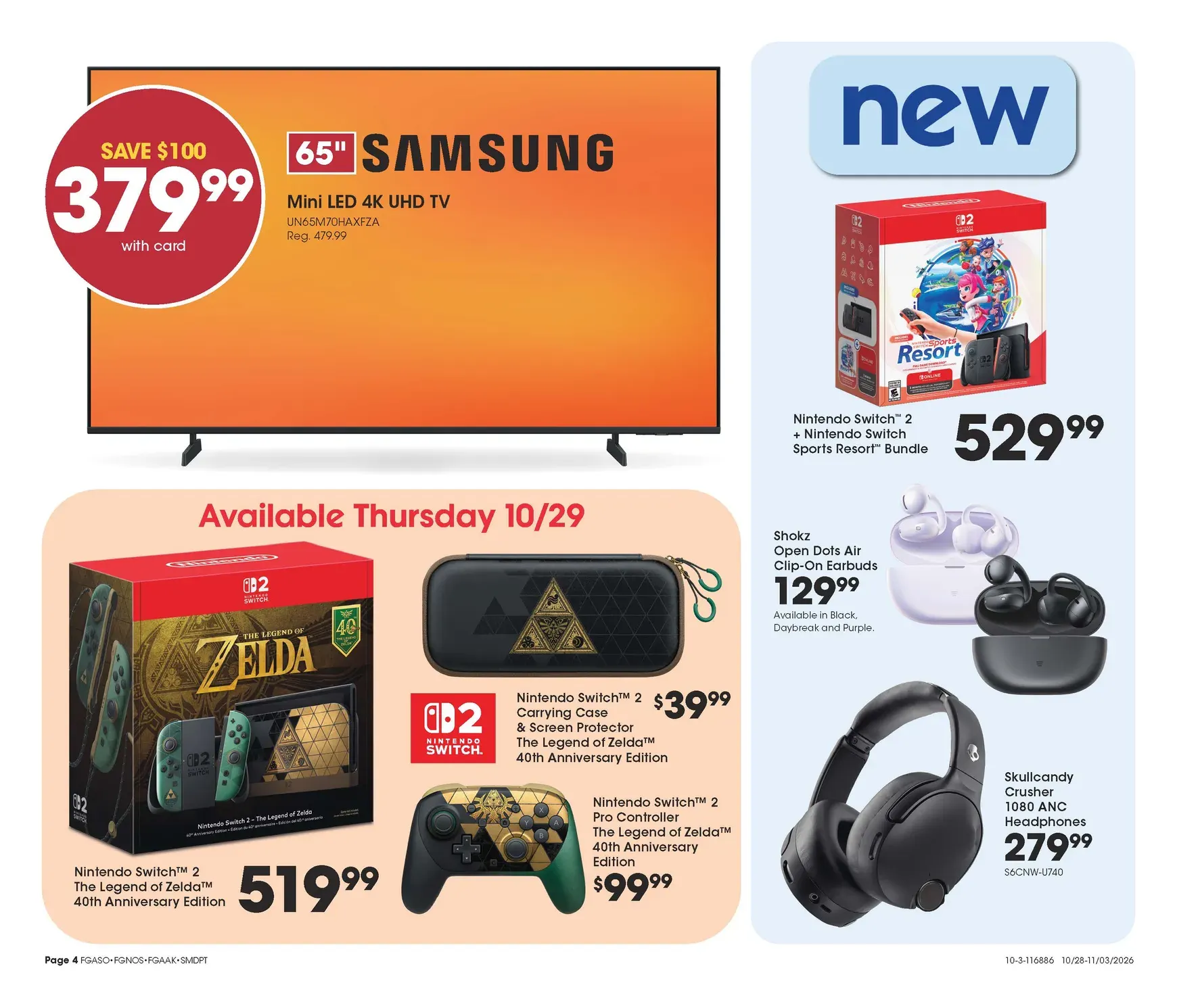 Weekly ad Current Fred Meyer - Home & Apparel leaflet valid from Wednesday 10/28/2026 to Tuesday 11/03/2026 from October 28 to November 3 2026 - Page 4