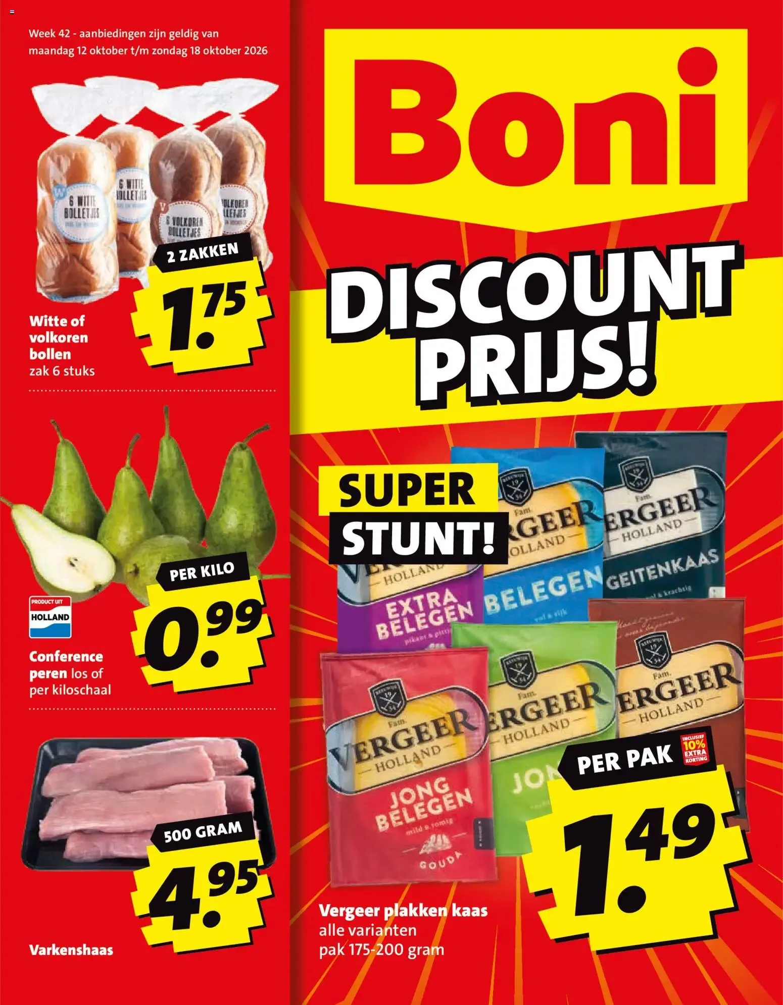 Boni folder vanaf 12-10-2026 || NIEUWE van 12 oktober tot 18 oktober 2026 - Folder pagina 1