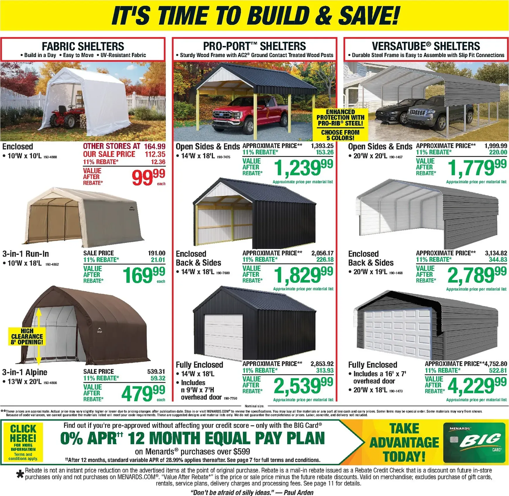 Weekly promotion Current Menards leaflet valid from Thursday 10/22/2026 to Sunday 11/01/2026 spanning from October 22 to November 1 2026 - Page 6 for Catalogue 365