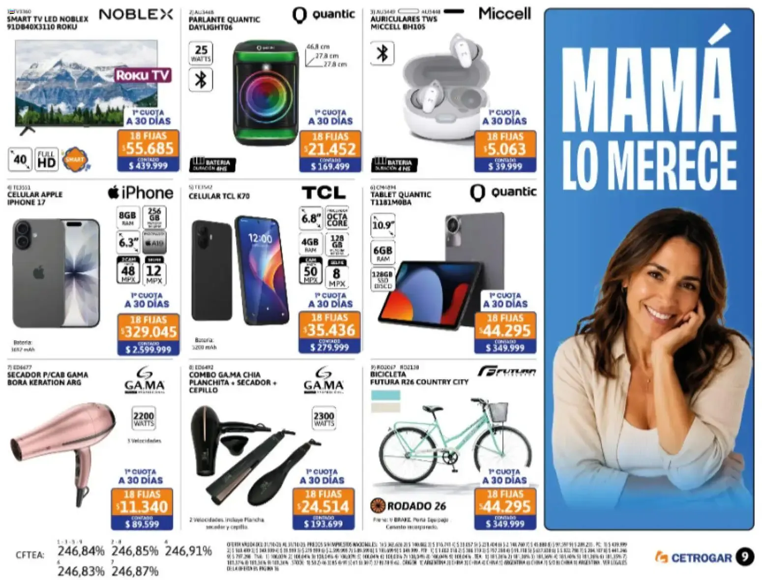 Ofertas de Cetrogar catálogo del 01/10/2026 - 31/10/2026 1 de octubre al 31 de octubre 2026 - Página 9 del catálogo