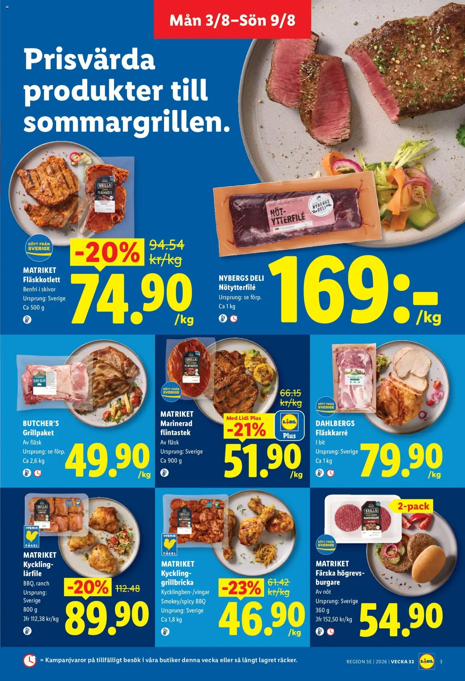 Lidl erbjudanden från 03/08/2026 - 09/08/2026 > Reklamblad nuvarande rabatter från 3 augusti till 9 augusti 2026 - Reklamblad sidor 3