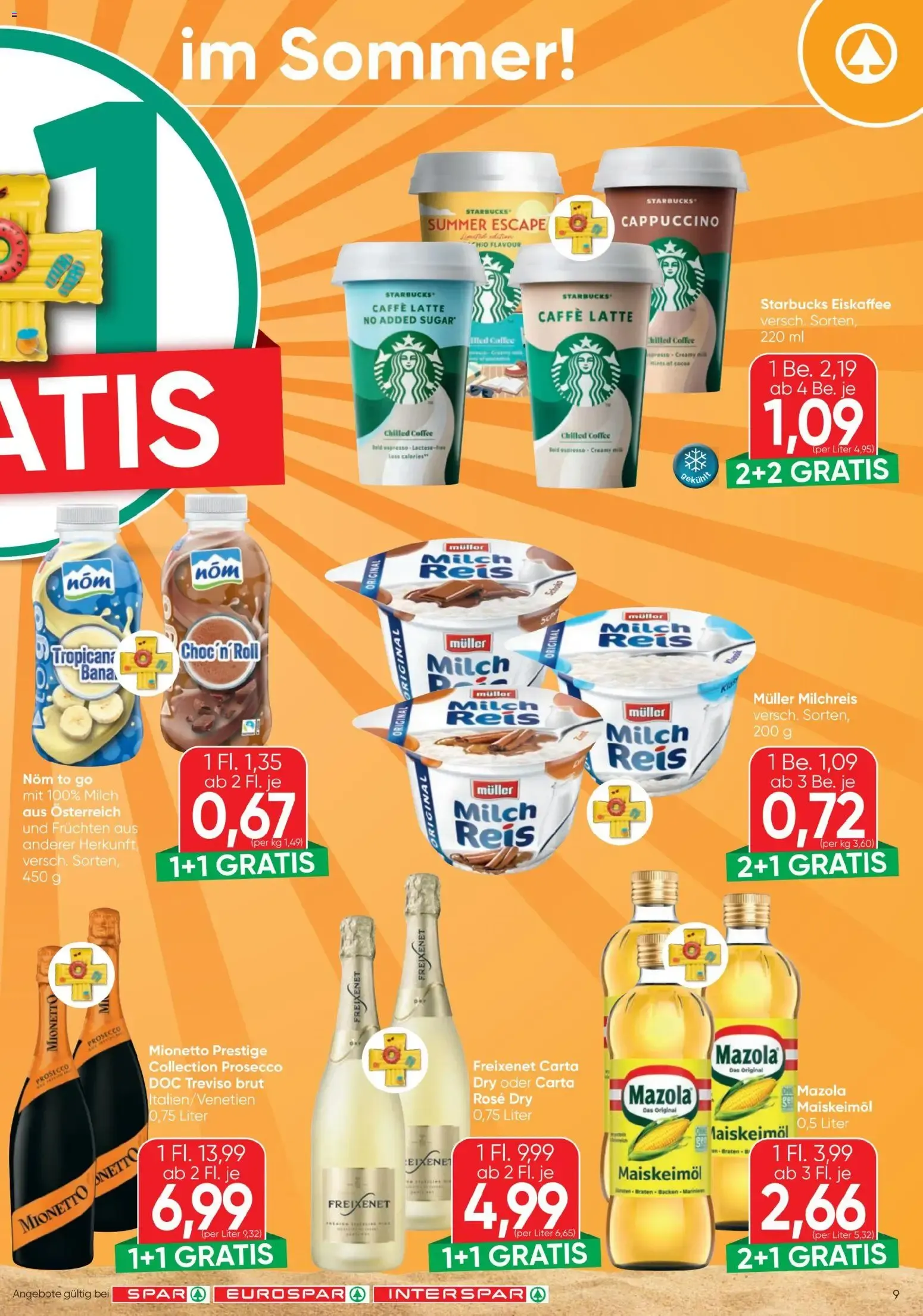 Spar - Flugblatt (01.07.2026) - Angebote und Prospekt von 1. Juli bis 15. Juli 2026 - Flugblätt seite  9